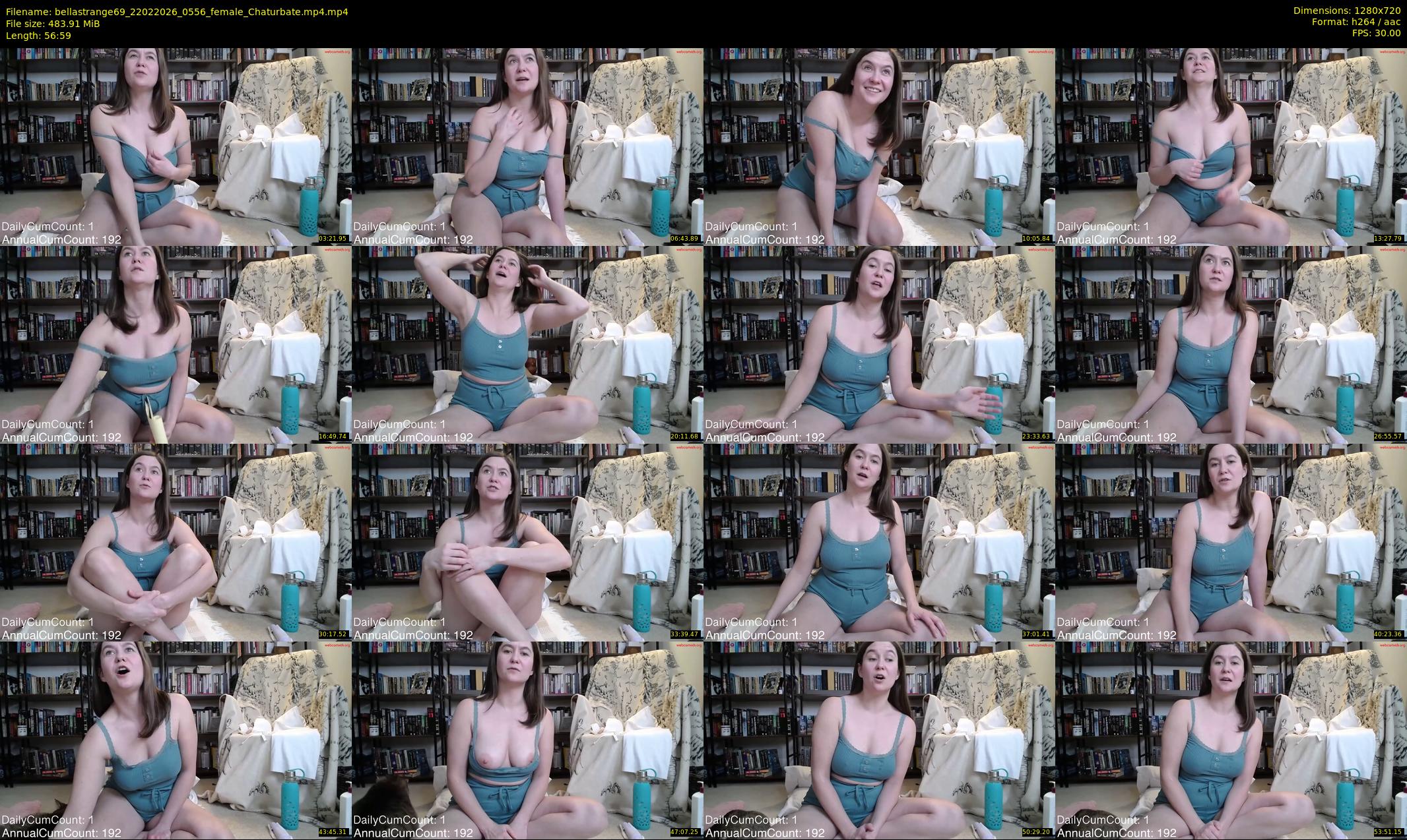 bellastrange69 — 57 minute Chaturbate female cam show recording, 720p, Feb 22, 2026