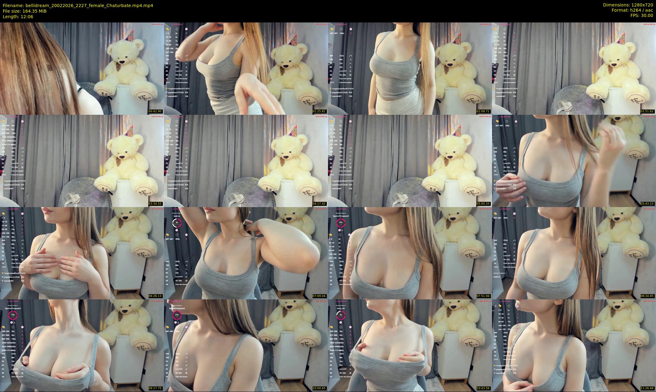 bellidream — 13 minute Chaturbate female cam show recording, 720p, Feb 20, 2026