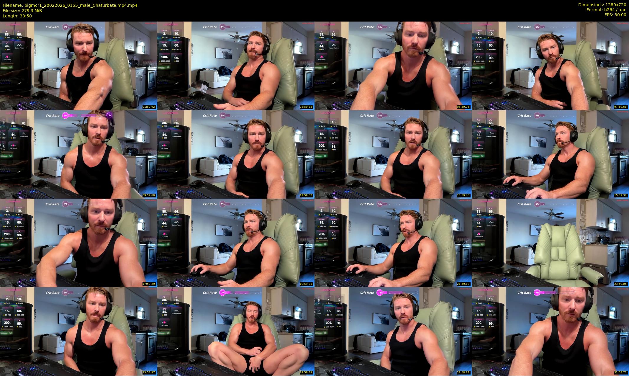 bigmcr1 — 34 minute Chaturbate male cam show recording, 720p, Feb 20, 2026