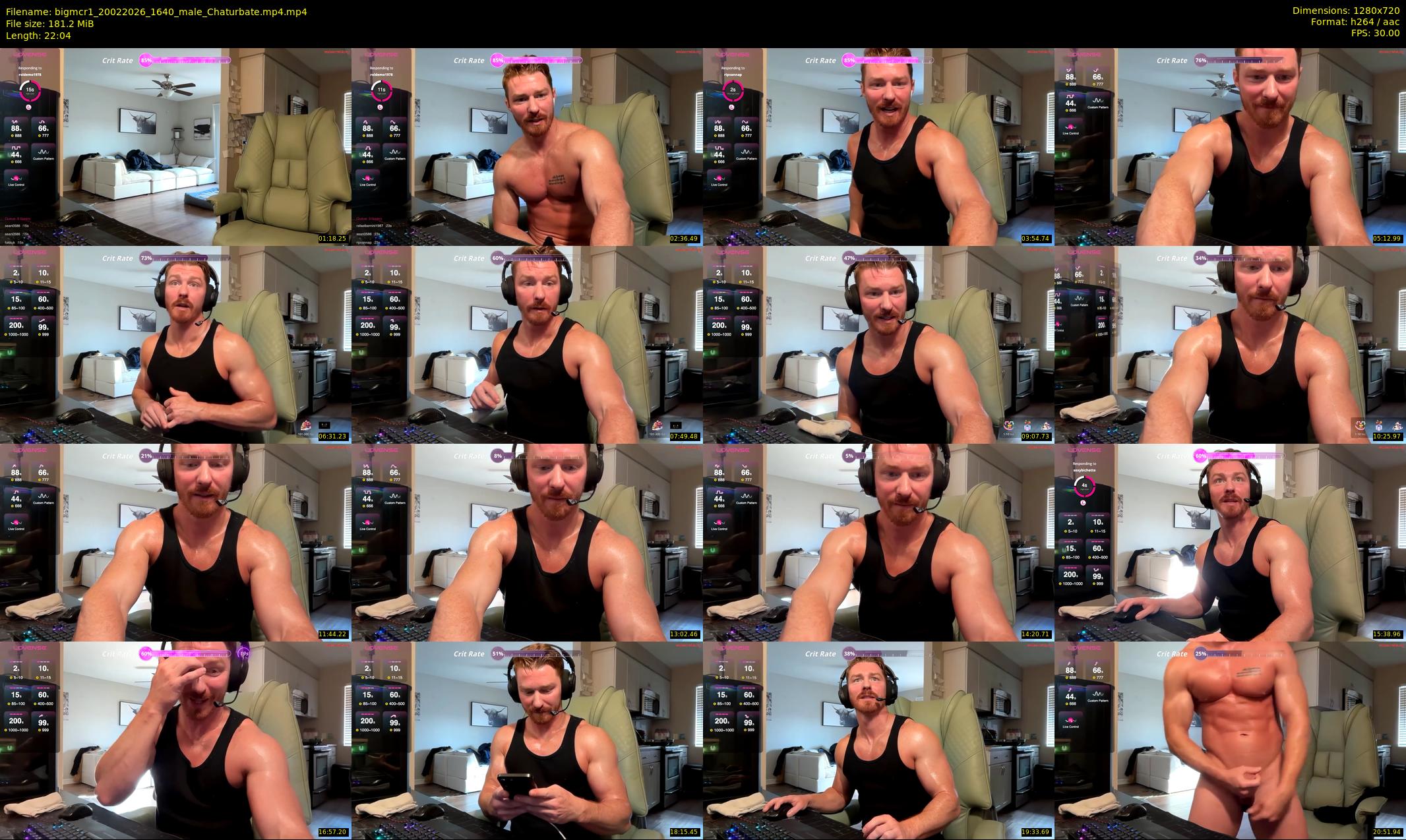 bigmcr1 — 23 minute Chaturbate male cam show recording, 720p, Feb 20, 2026
