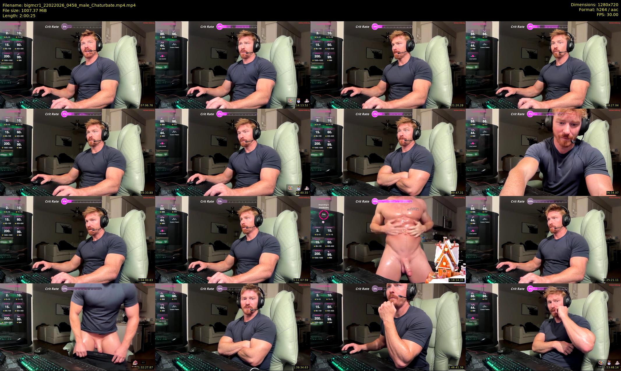 bigmcr1 — 121 minute Chaturbate male cam show recording, 720p, Feb 22, 2026