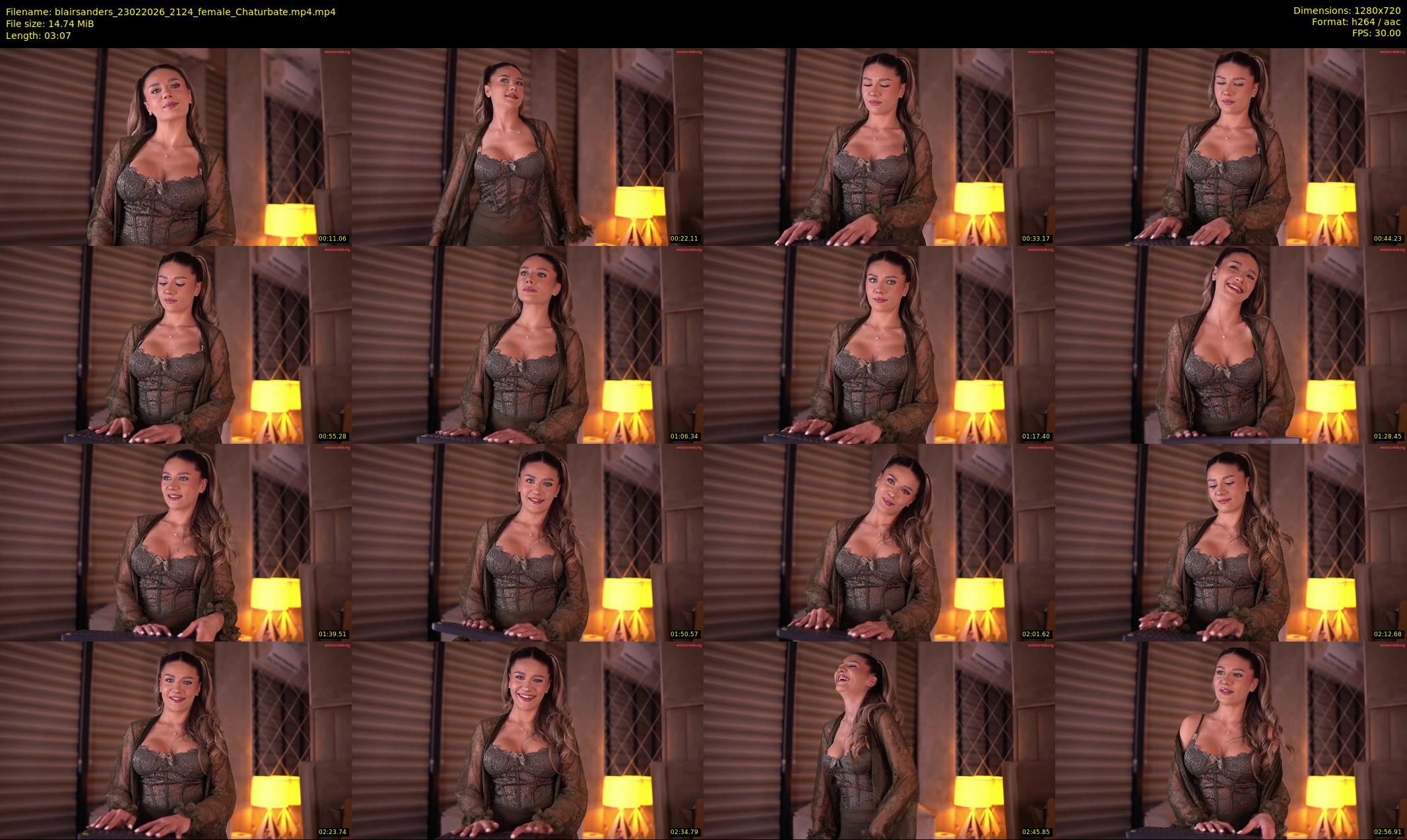 blairsanders — 4 minute Chaturbate female cam show recording, 720p, Feb 23, 2026