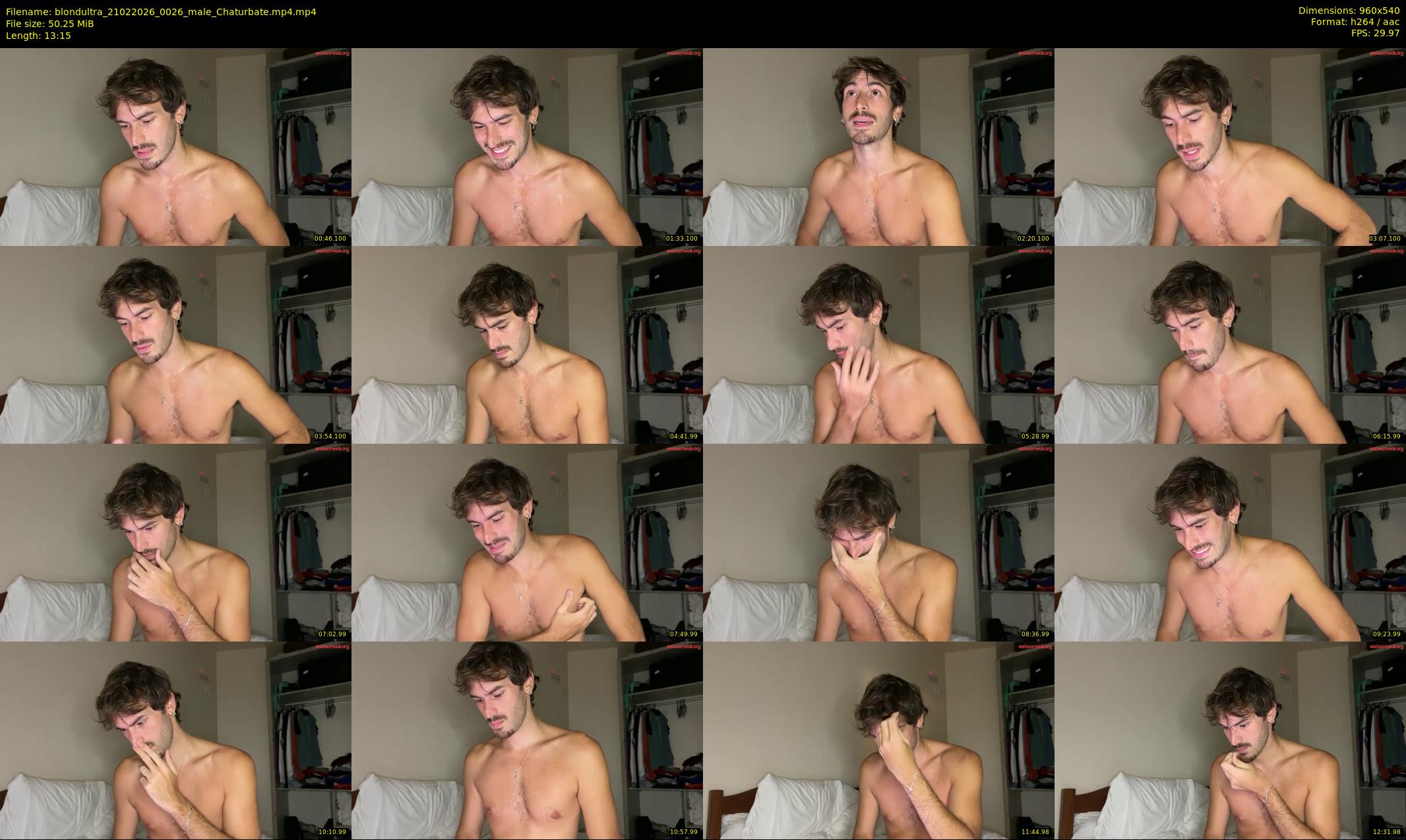 blondultra — 14 minute Chaturbate male cam show recording, 480p, Feb 21, 2026
