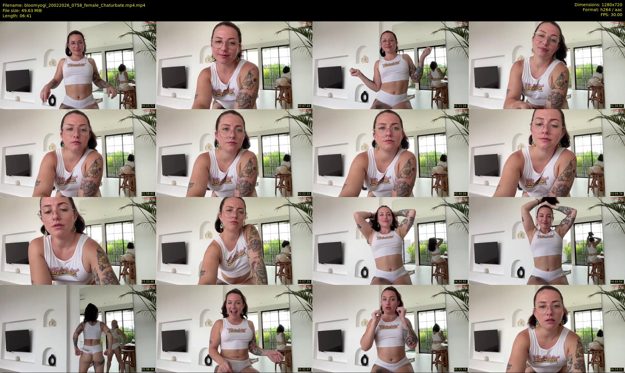 bloomyogi — 7 minute Chaturbate female cam show recording, 720p, Feb 20, 2026