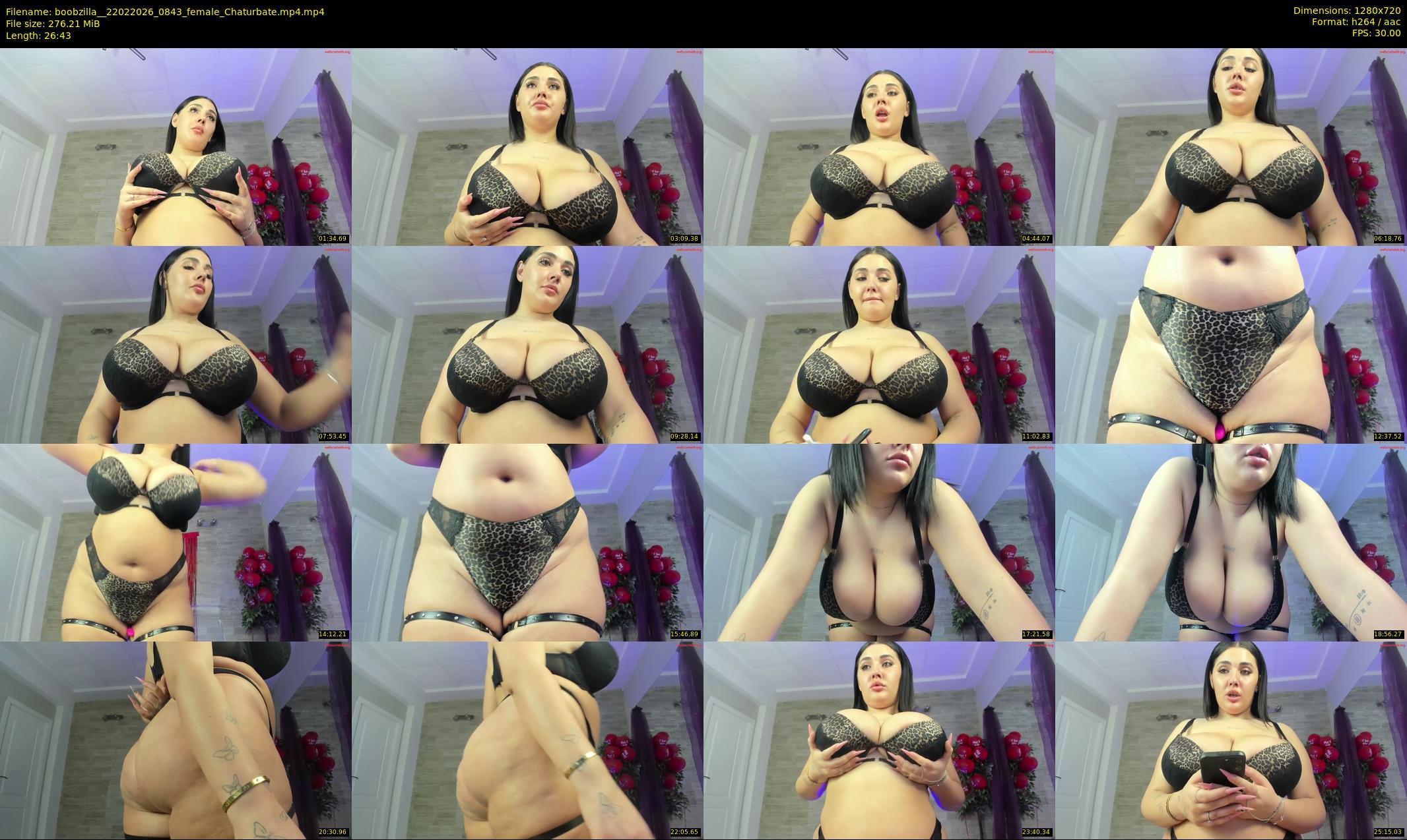boobzilla_ — 27 minute Chaturbate female cam show recording, 720p, Feb 22, 2026
