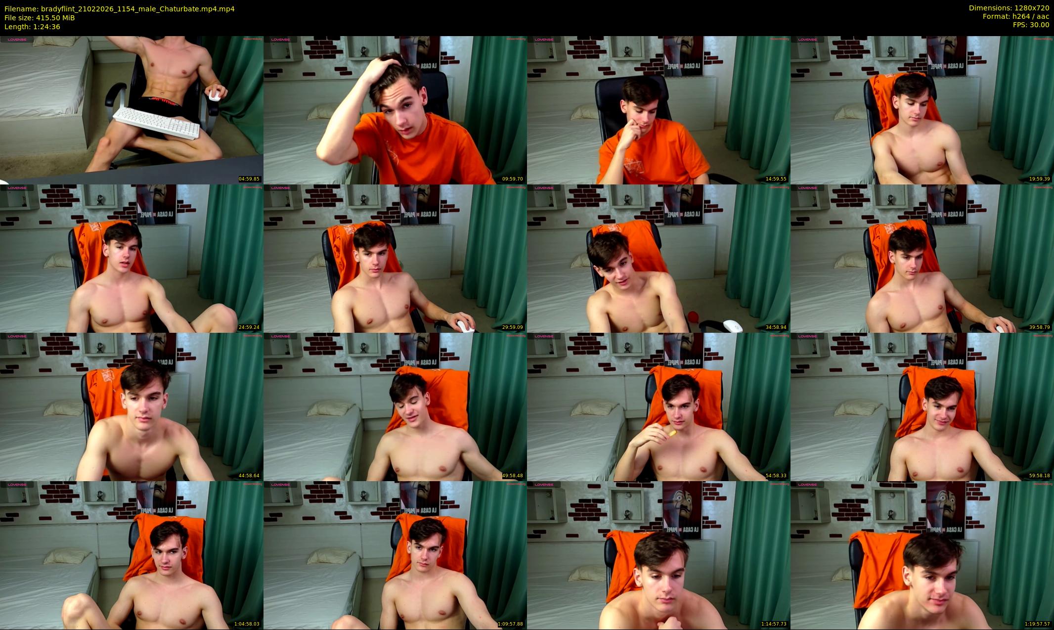 bradyflint — 85 minute Chaturbate male cam show recording, 720p, Feb 21, 2026