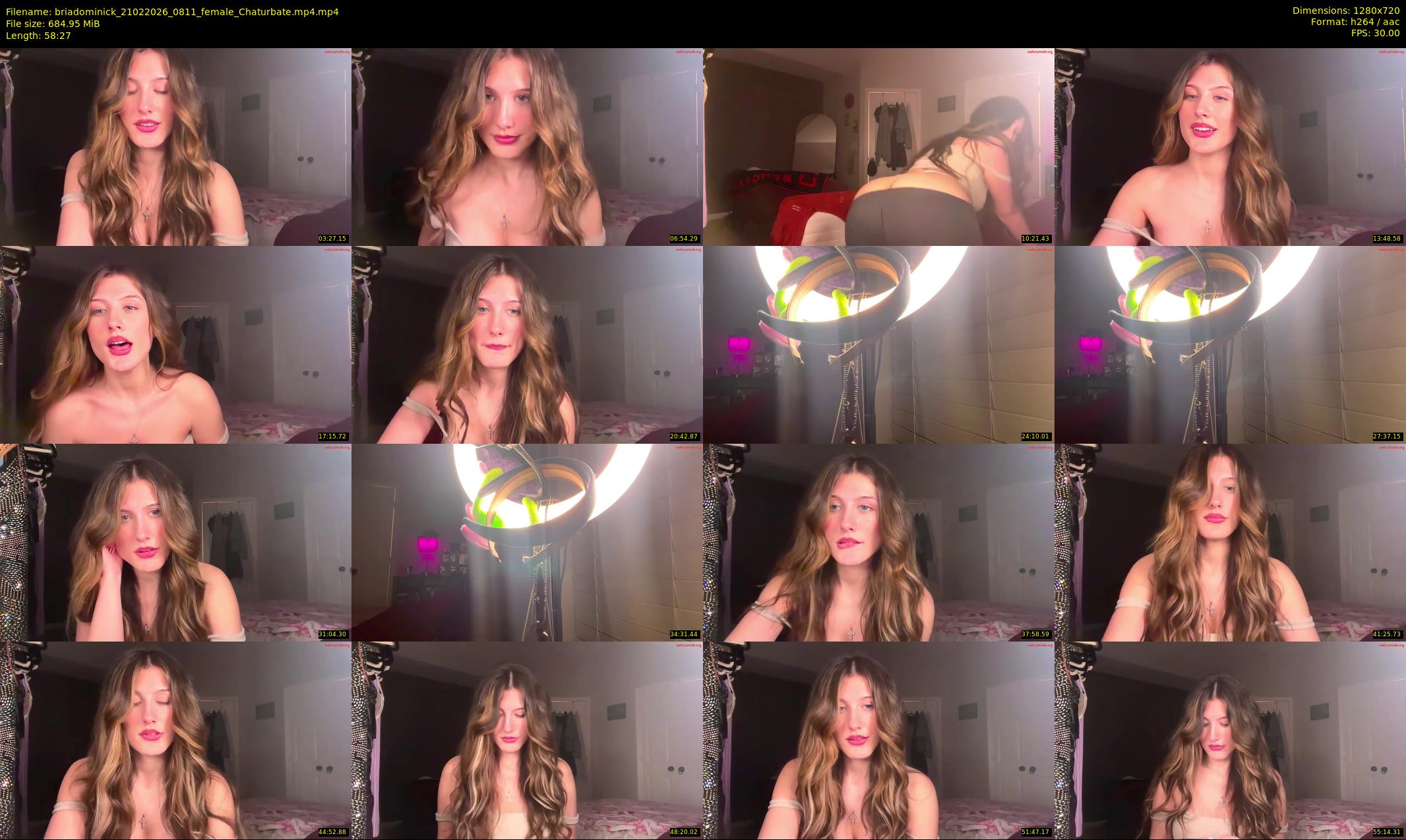briadominick — 59 minute Chaturbate couple cam show recording, 720p, Feb 21, 2026