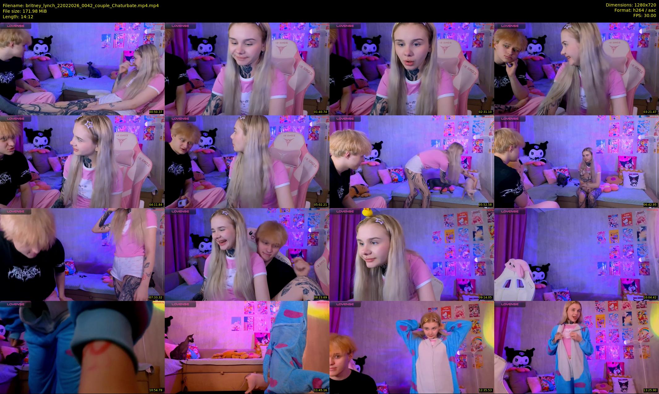 britney_lynch — 15 minute Chaturbate female cam show recording, 720p, Feb 22, 2026