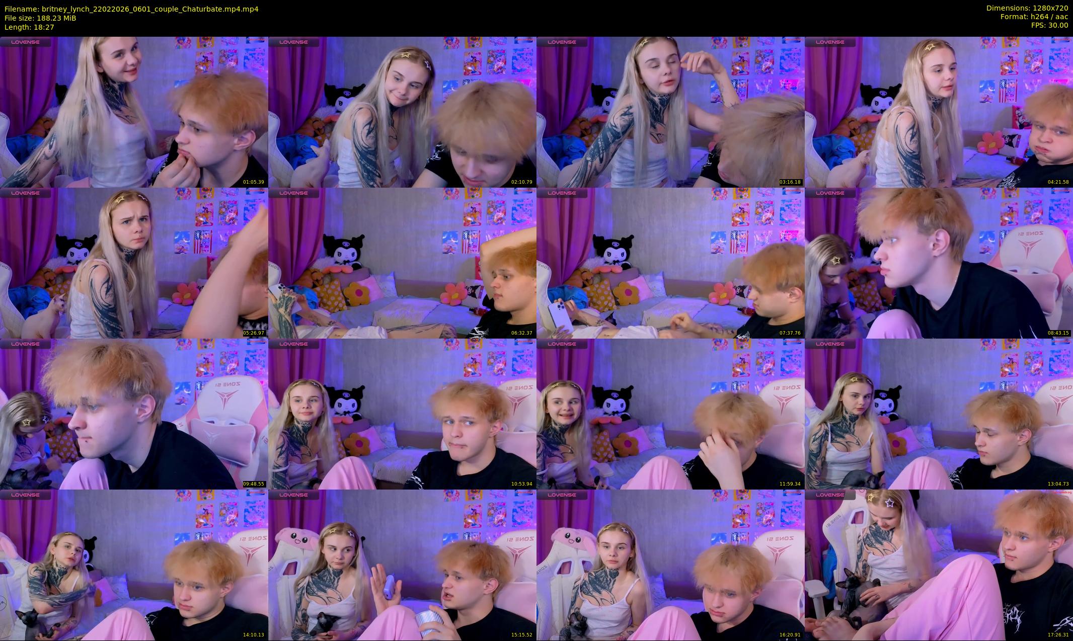 britney_lynch — 19 minute Chaturbate female cam show recording, 720p, Feb 22, 2026
