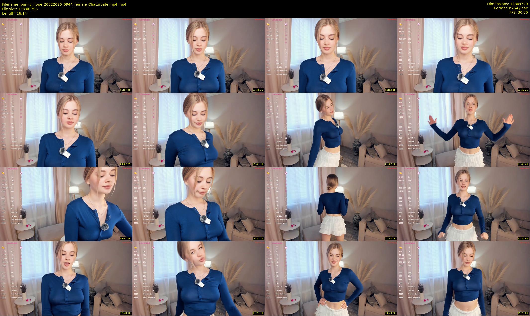 bunny_hope — 17 minute Chaturbate female cam show recording, 720p, Feb 20, 2026
