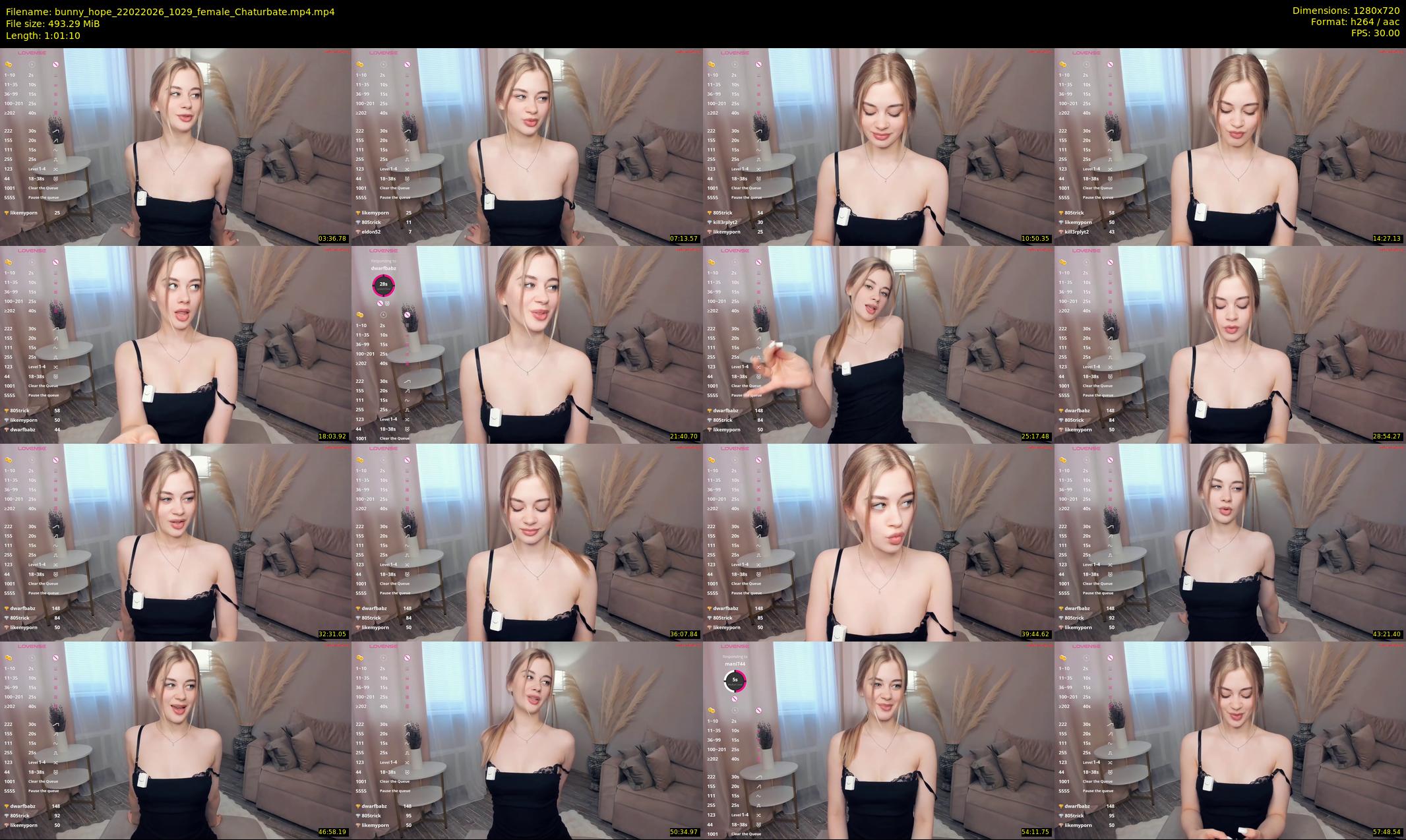 bunny_hope — 62 minute Chaturbate female cam show recording, 720p, Feb 22, 2026