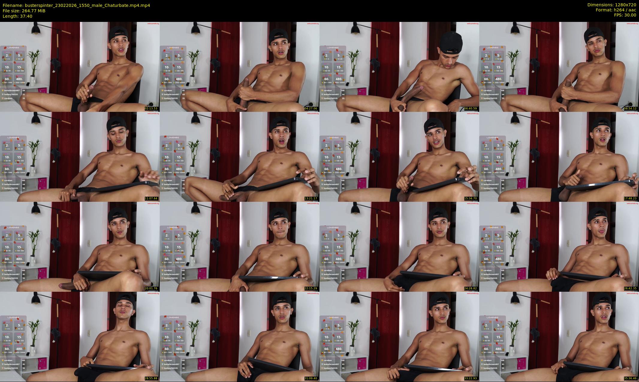 busterspinter — 38 minute Chaturbate male cam show recording, 720p, Feb 23, 2026