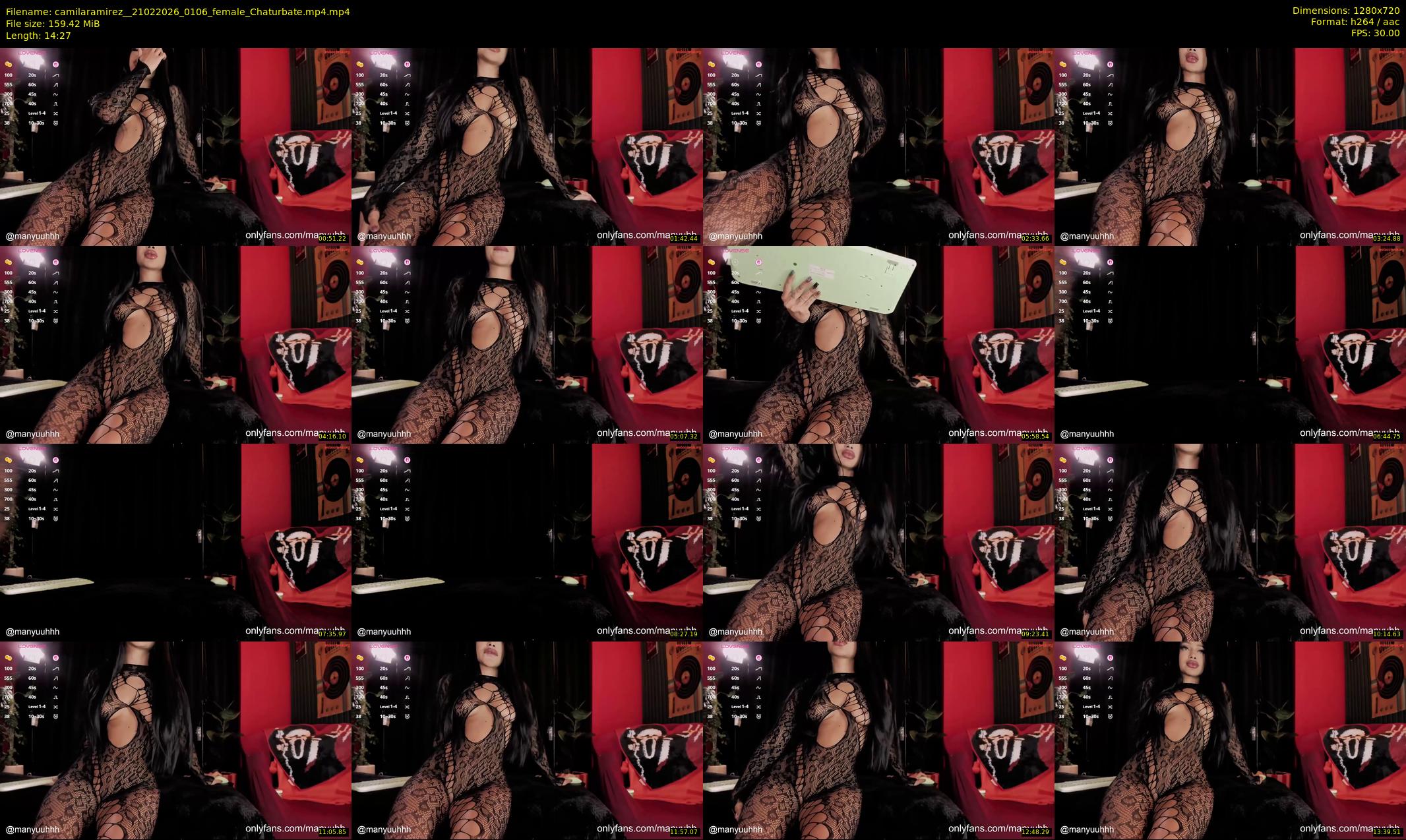 camilaramirez_ — 15 minute Chaturbate female cam show recording, 720p, Feb 21, 2026