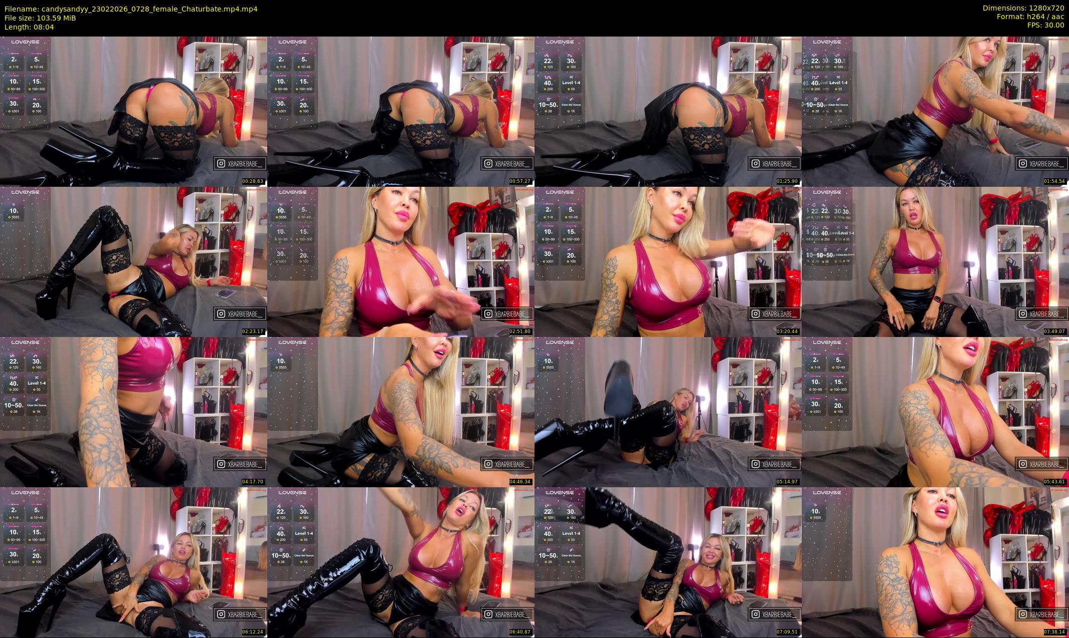 candysandyy — 9 minute Chaturbate female cam show recording, 720p, Feb 23, 2026