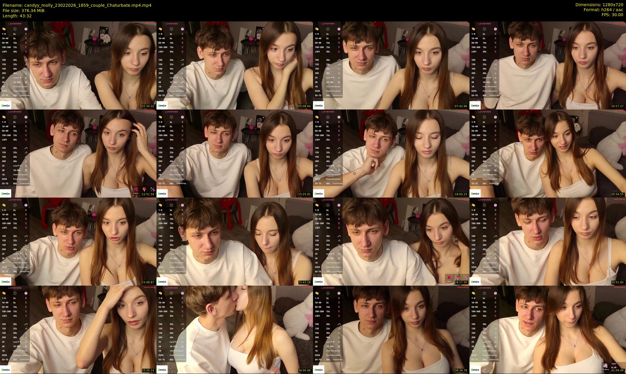 candyy_molly — 44 minute Chaturbate couple cam show recording, 720p, Feb 23, 2026
