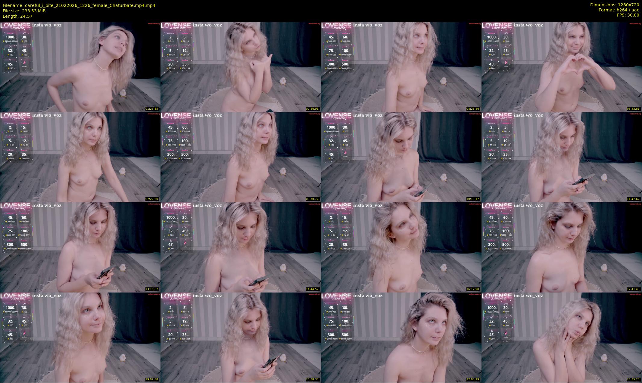 careful_i_bite — 25 minute Chaturbate female cam show recording, 720p, Feb 21, 2026