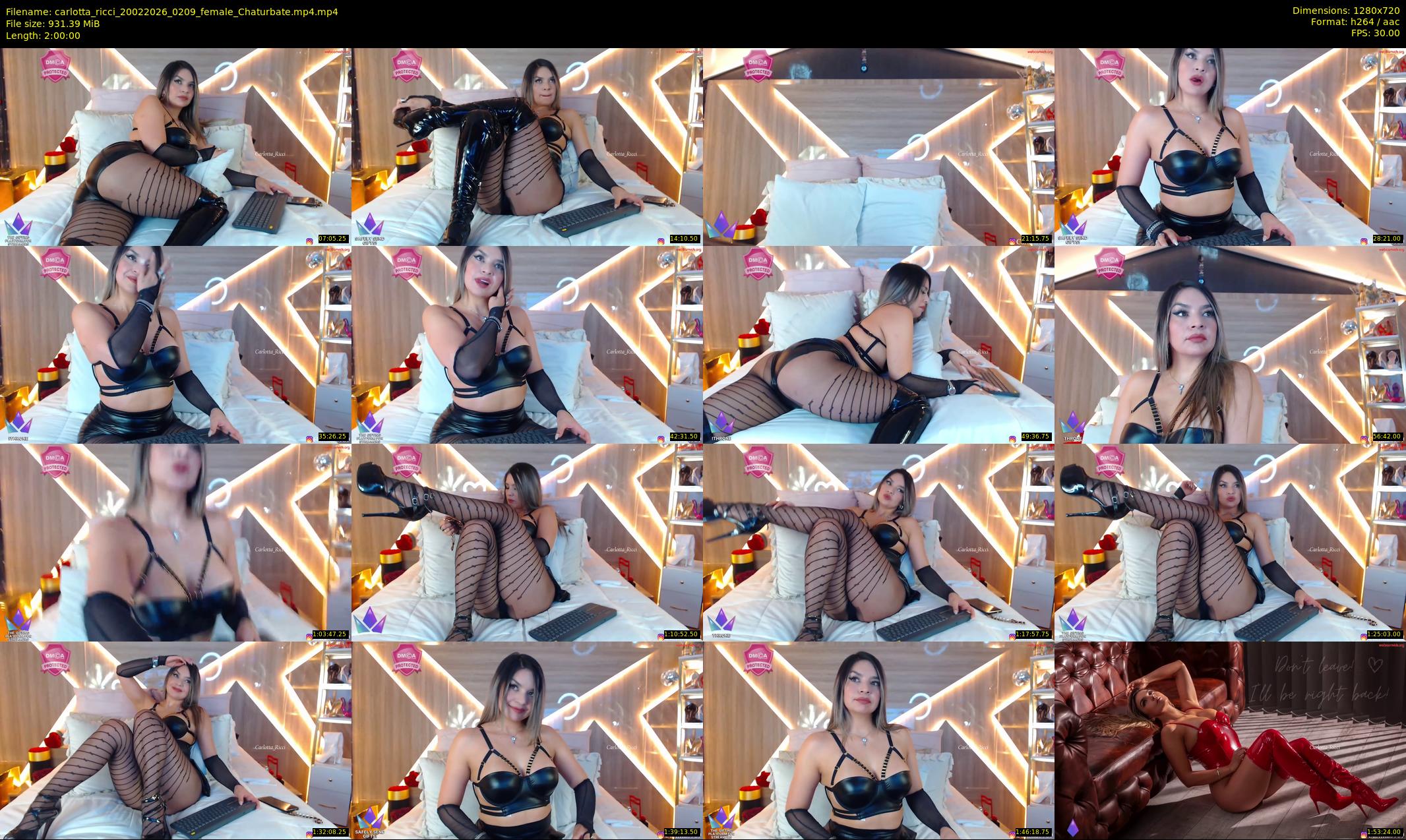 carlotta_ricci — 120 minute Chaturbate female cam show recording, 720p, Feb 20, 2026