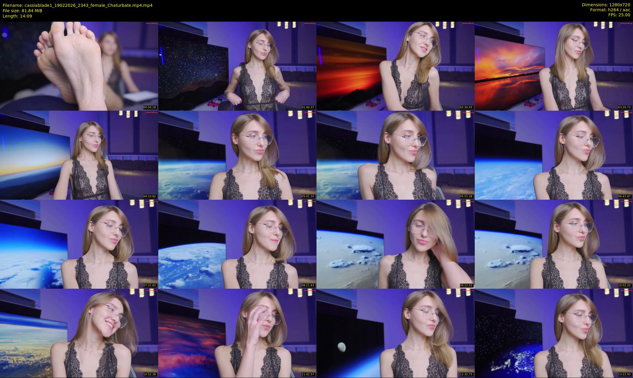 cassiablade1 — 15 minute Chaturbate female cam show recording, 720p, Feb 19, 2026