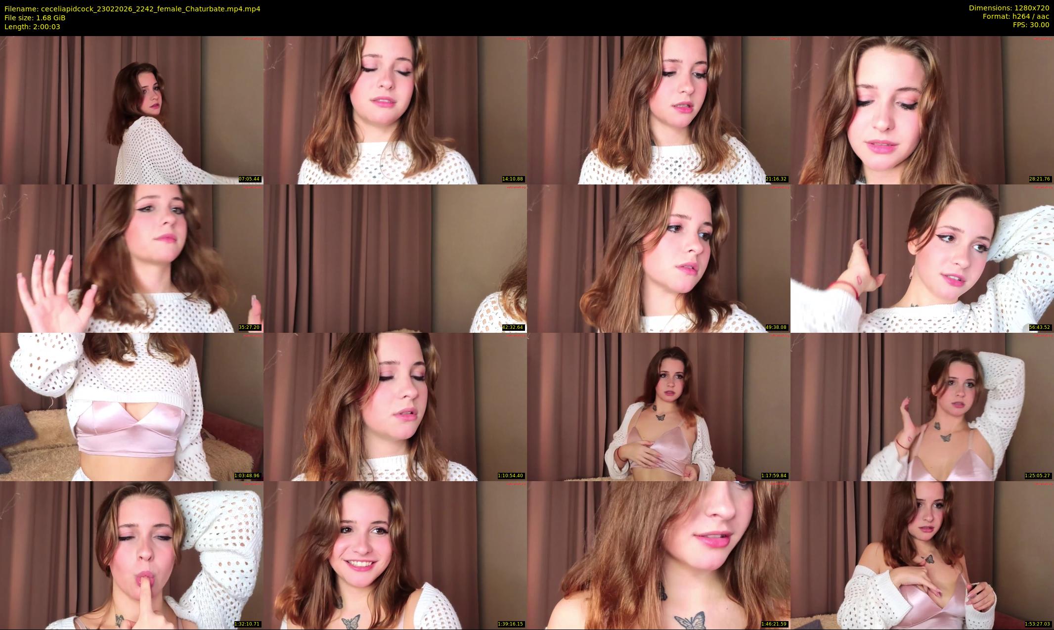 ceceliapidcock — 121 minute Chaturbate female cam show recording, 720p, Feb 23, 2026
