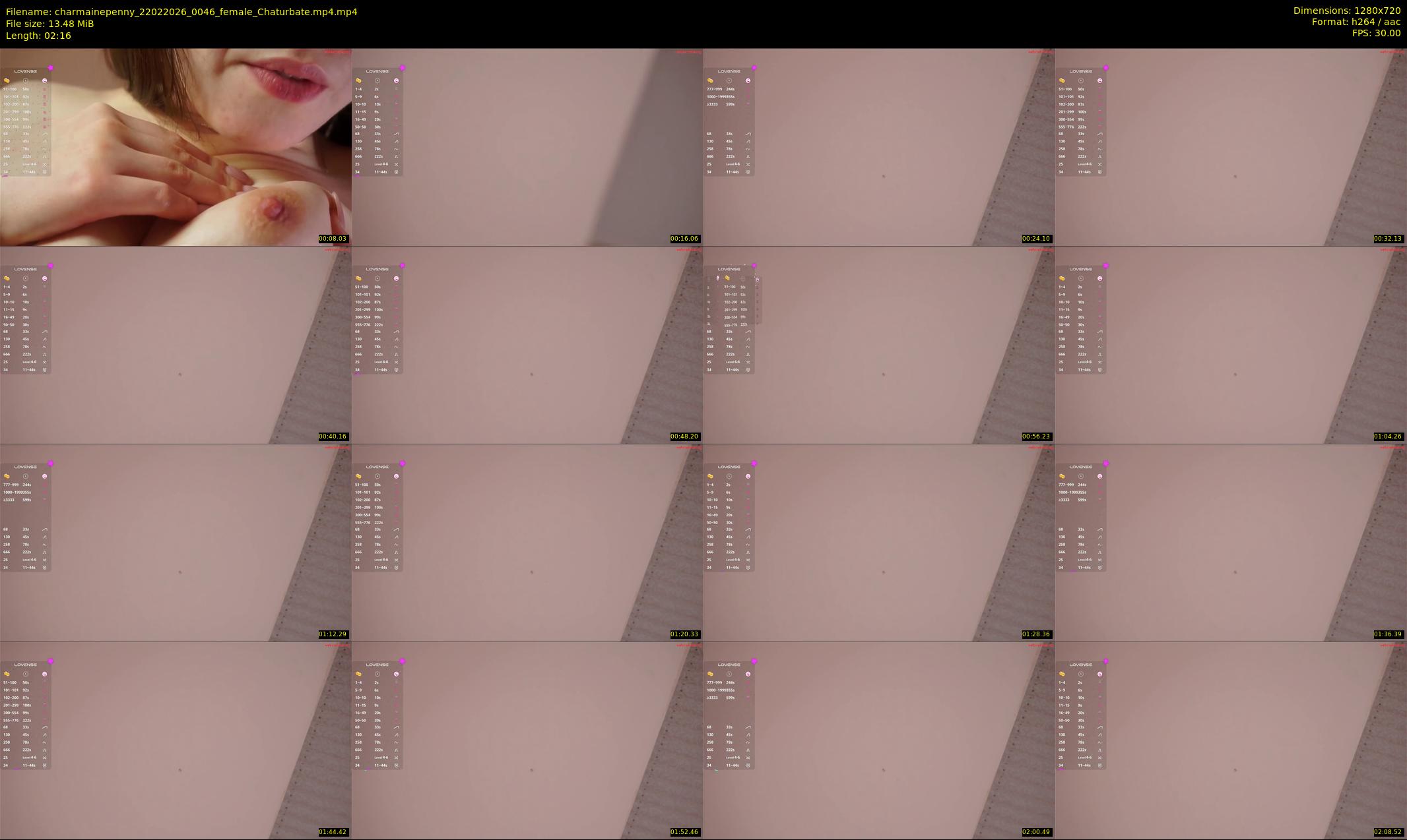 charmainepenny — 3 minute Chaturbate female cam show recording, 720p, Feb 22, 2026