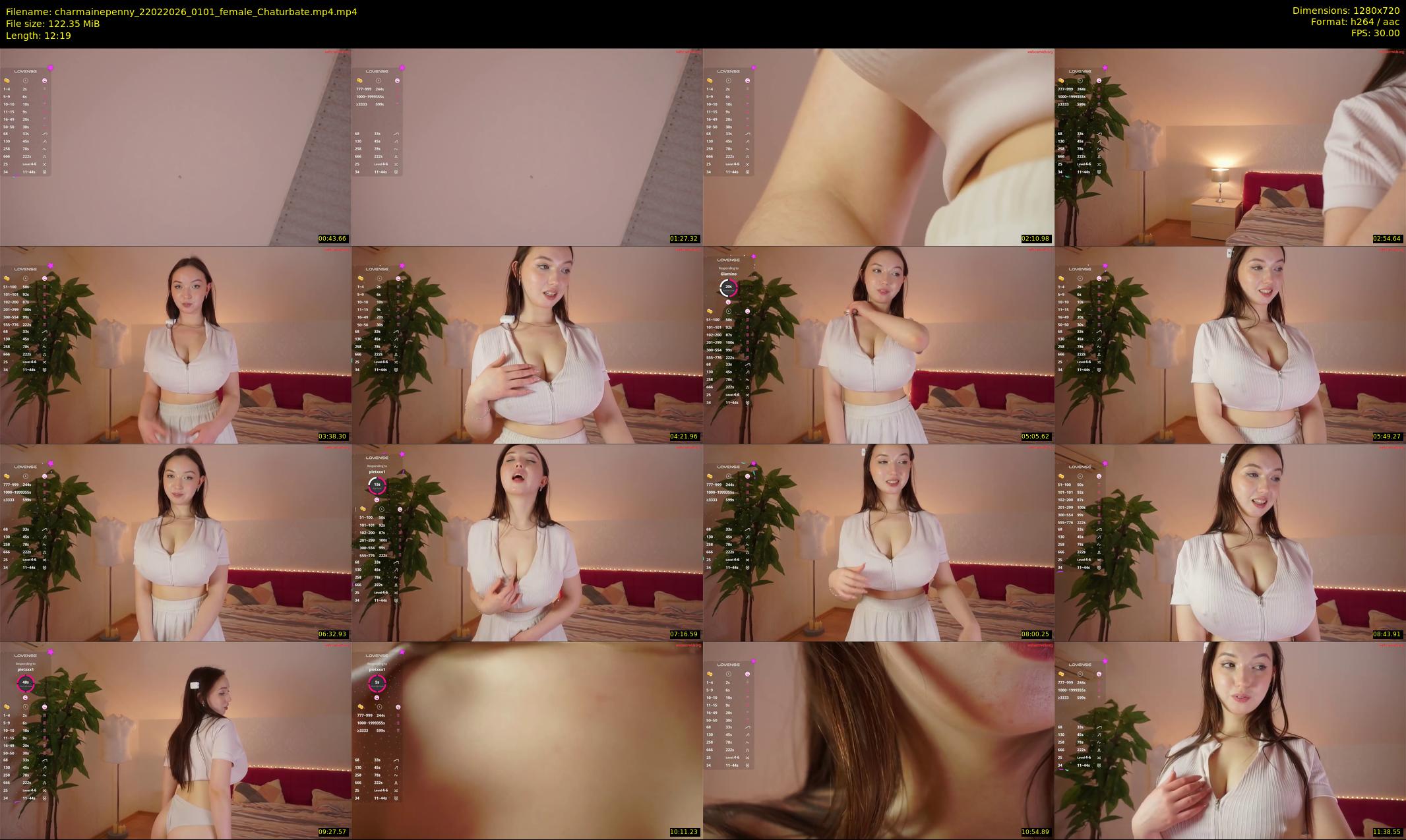 charmainepenny — 13 minute Chaturbate female cam show recording, 720p, Feb 22, 2026