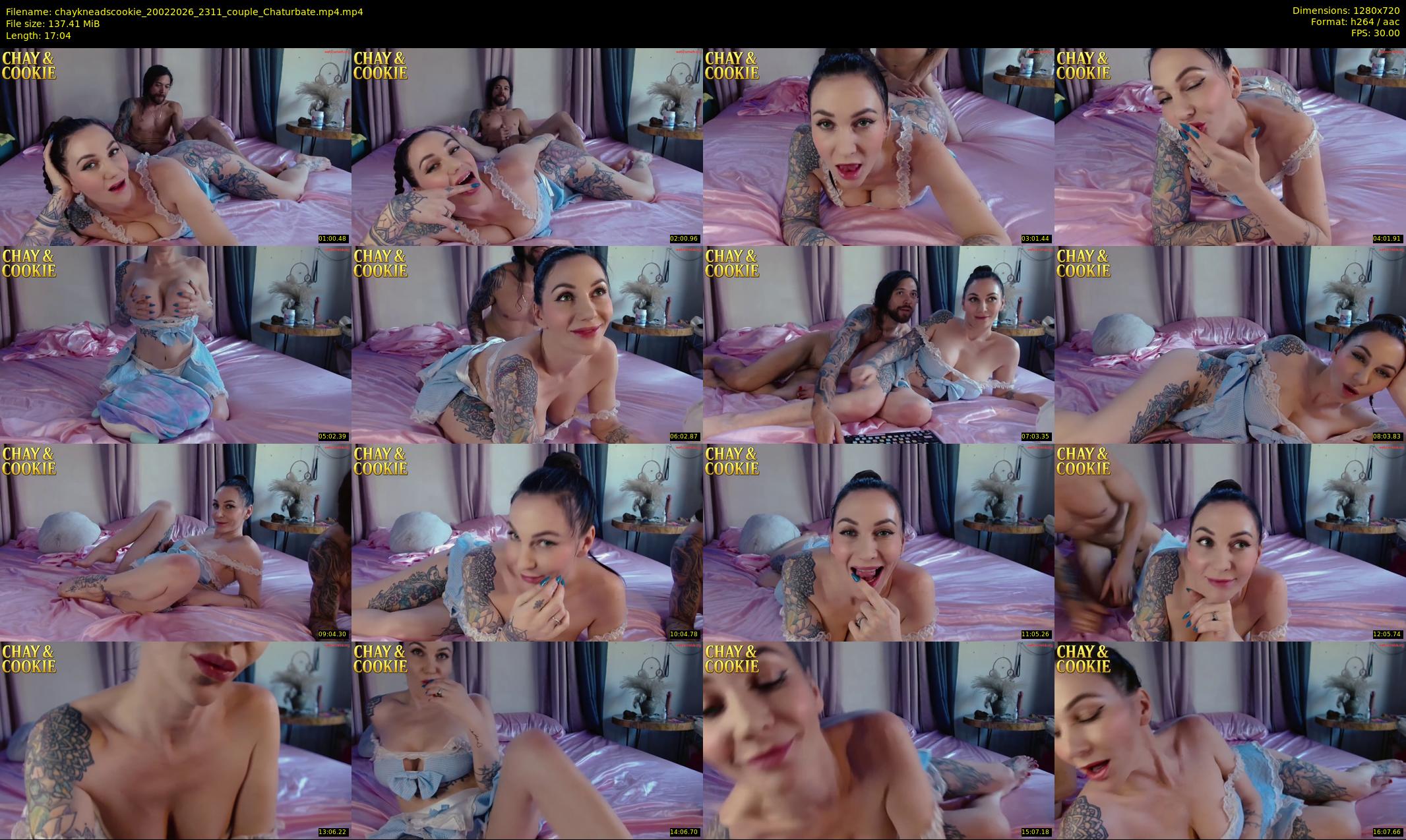 chaykneadscookie — 18 minute Chaturbate couple cam show recording, 720p, Feb 20, 2026