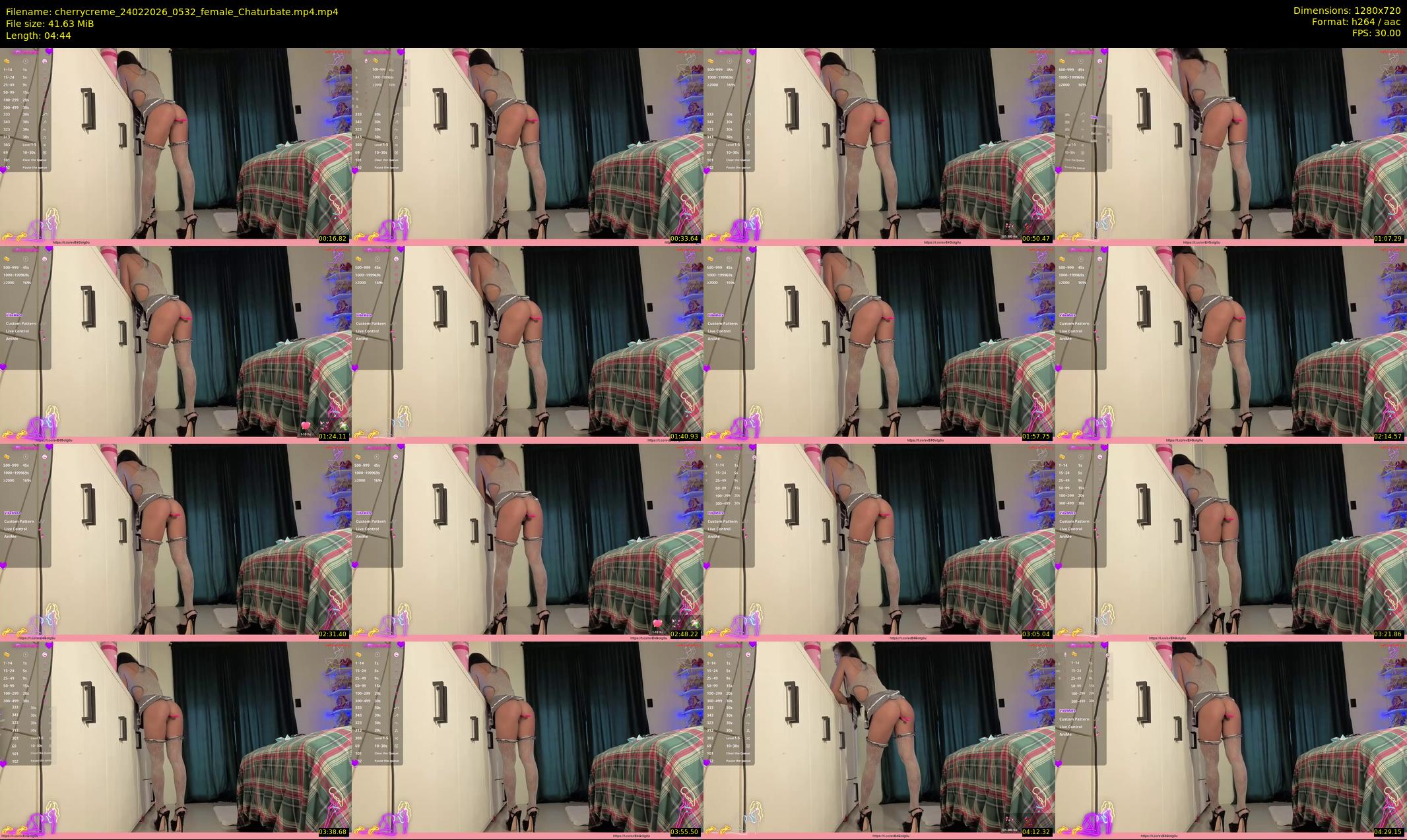 cherrycreme — 5 minute Chaturbate female cam show recording, 720p, Feb 24, 2026