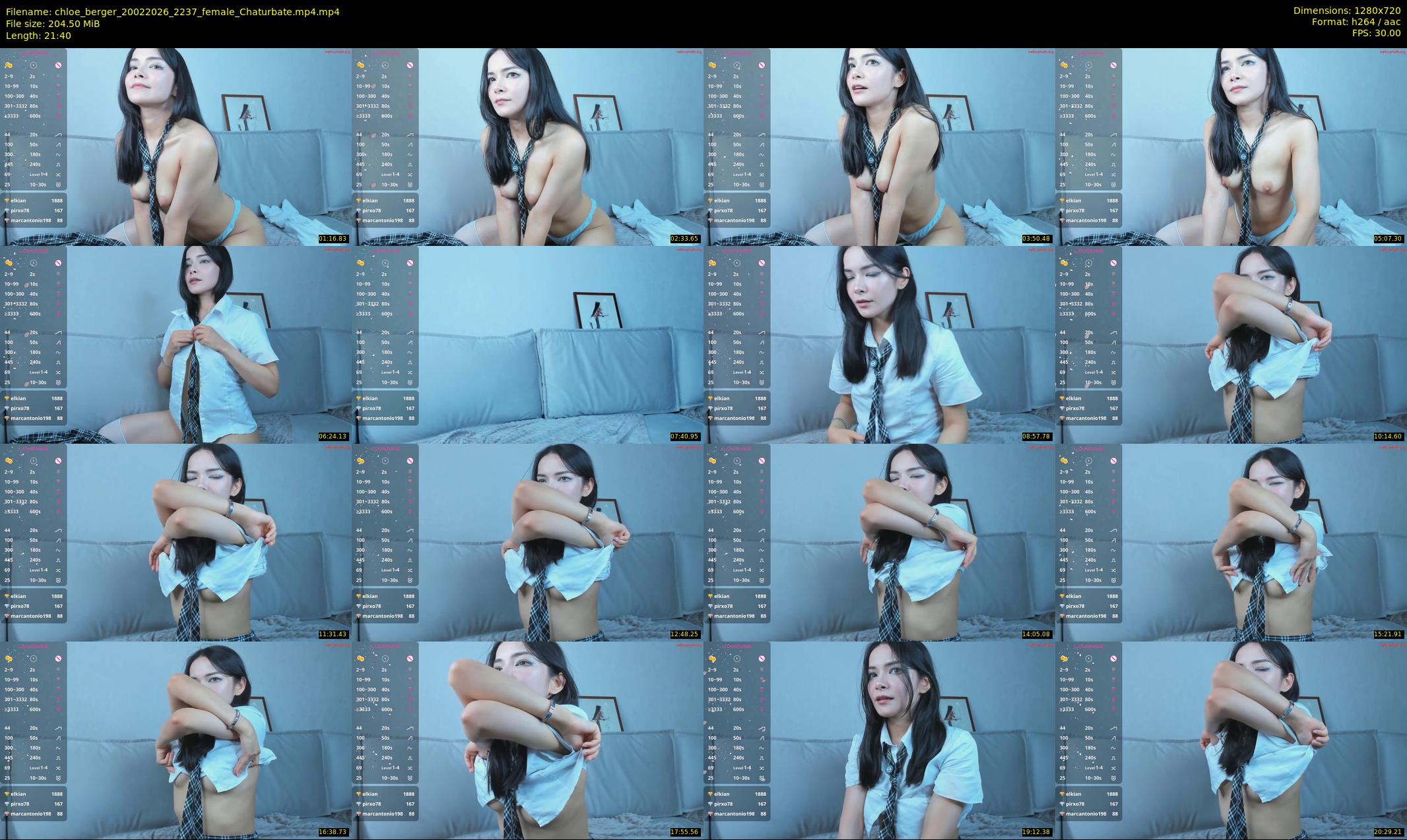 chloe_berger — 22 minute Chaturbate female cam show recording, 720p, Feb 20, 2026