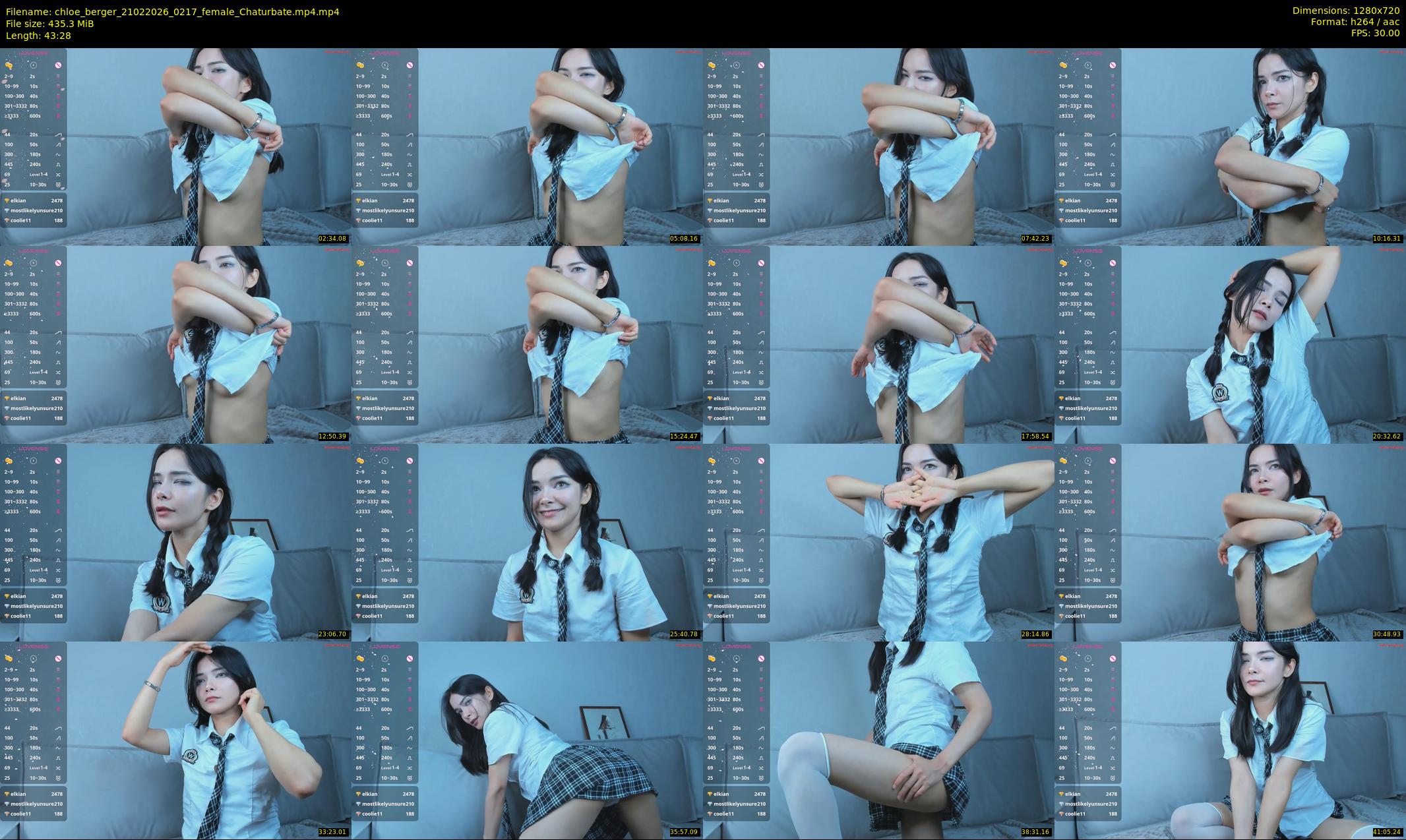 chloe_berger — 44 minute Chaturbate female cam show recording, 720p, Feb 21, 2026