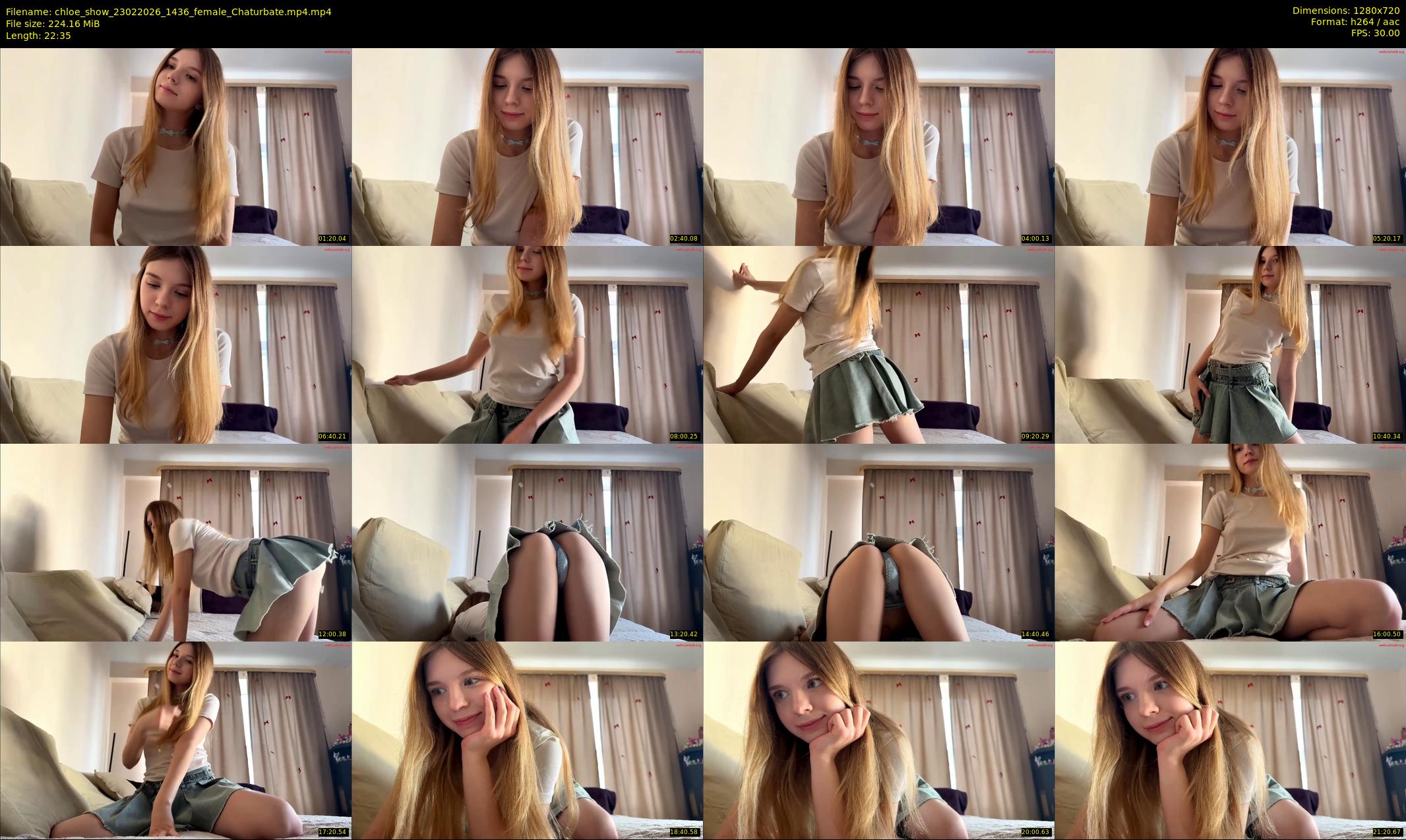 chloe_show — 23 minute Chaturbate female cam show recording, 720p, Feb 23, 2026