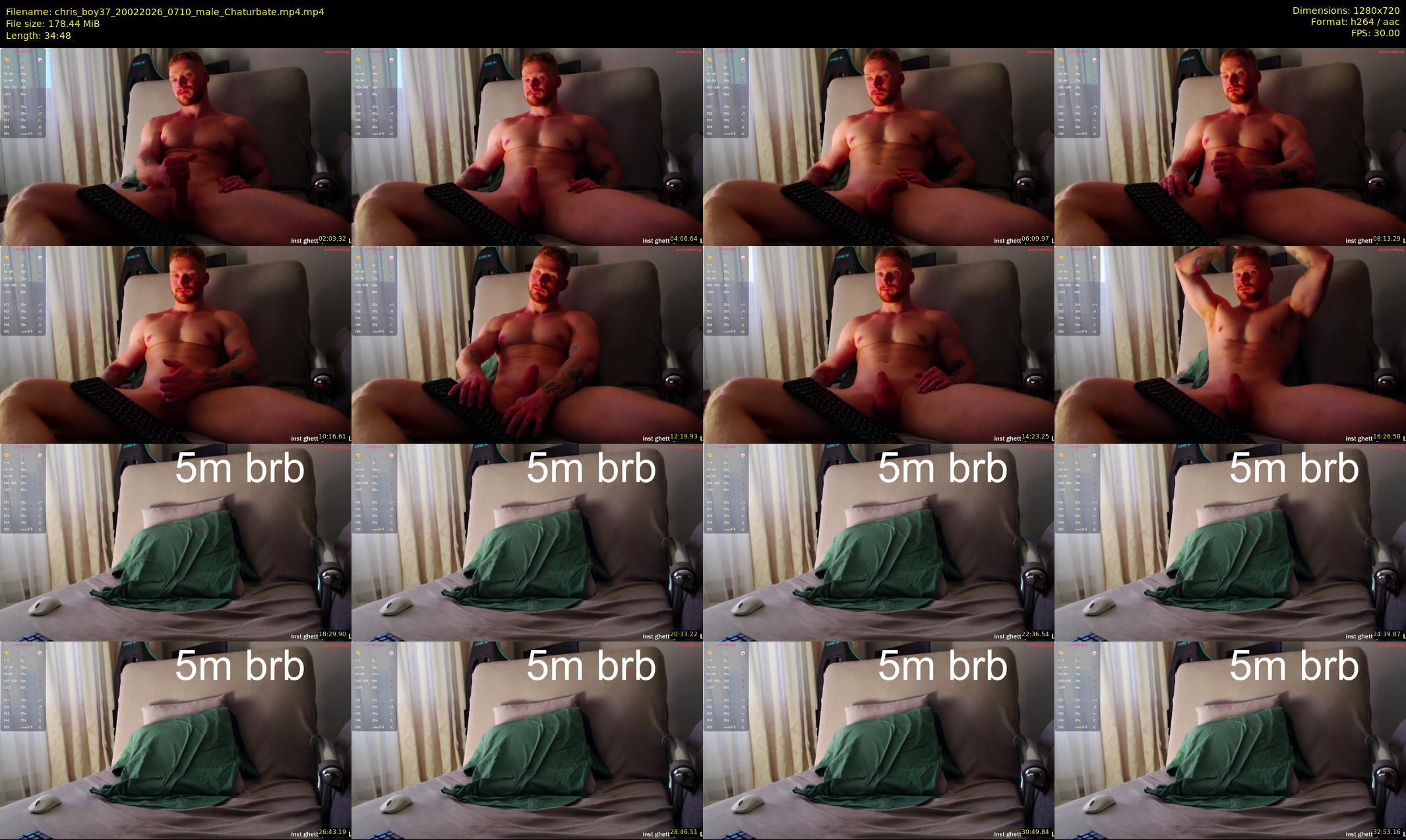 chris_boy37 — 35 minute Chaturbate male cam show recording, 720p, Feb 20, 2026