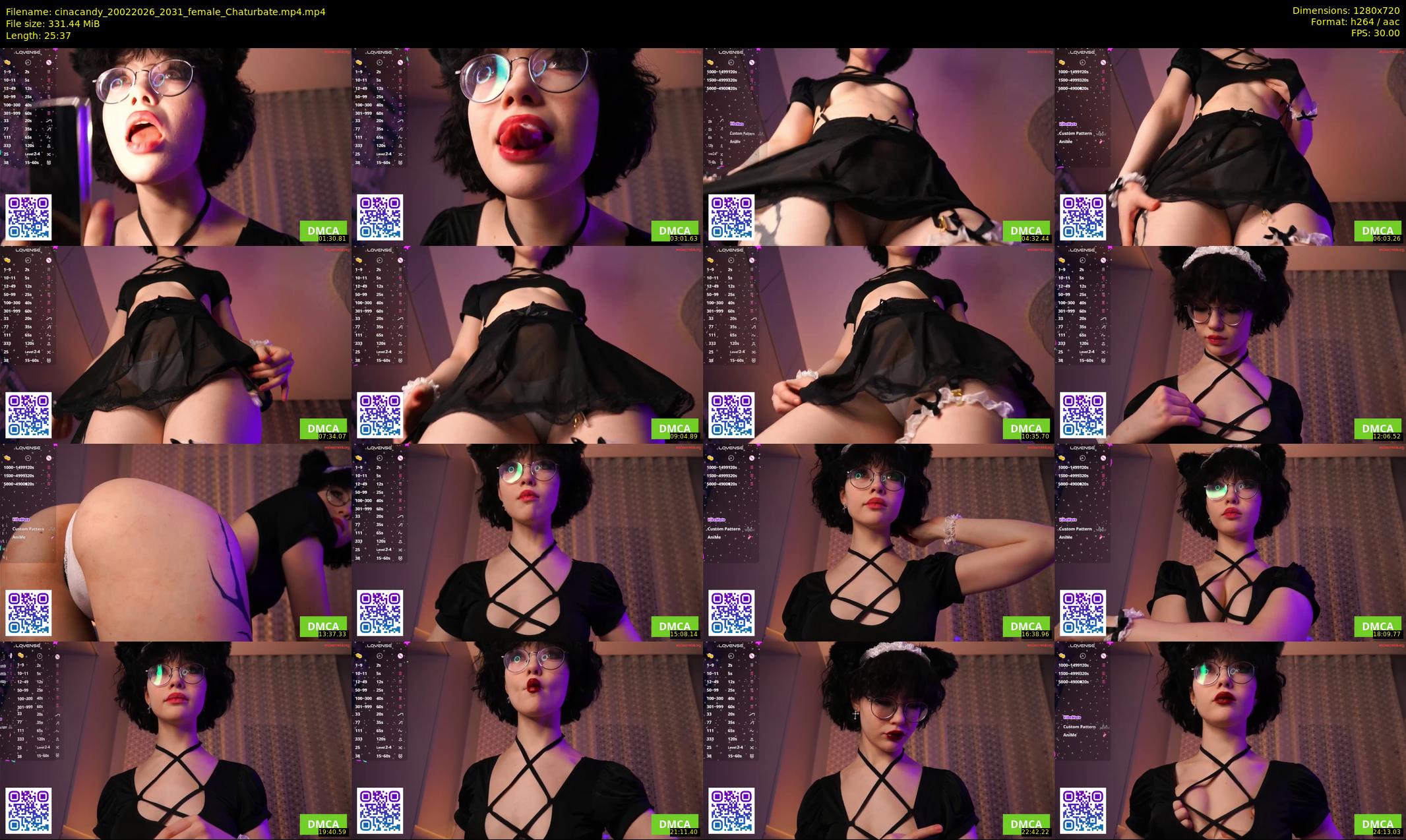 cinacandy — 26 minute Chaturbate female cam show recording, 720p, Feb 20, 2026