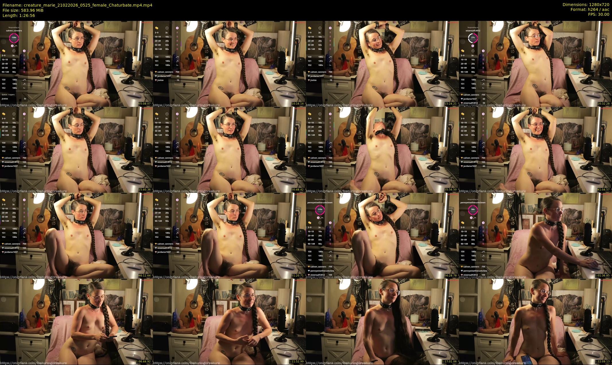 creature_marie — 87 minute Chaturbate female cam show recording, 720p, Feb 21, 2026