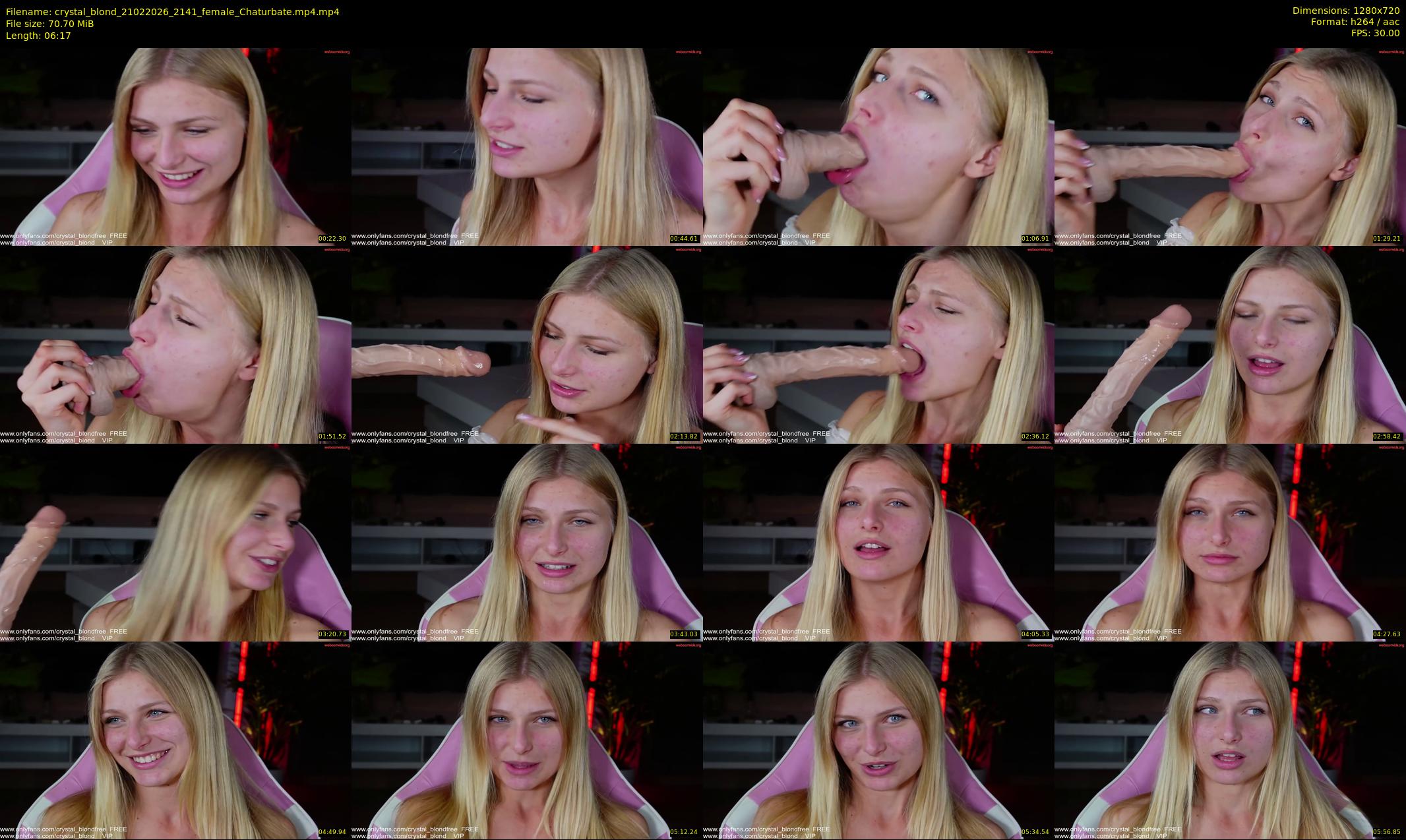 crystal_blond — 7 minute Chaturbate female cam show recording, 720p, Feb 21, 2026
