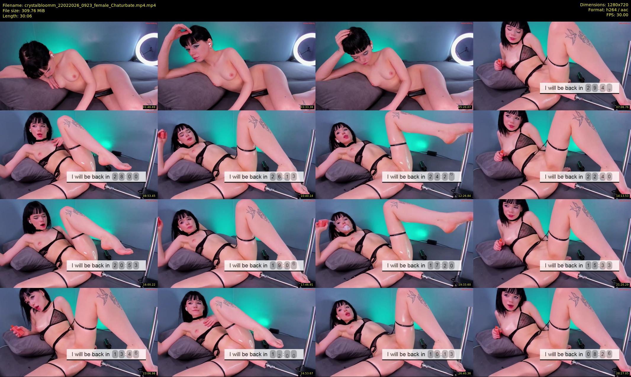 crystalbloomm — 31 minute Chaturbate female cam show recording, 720p, Feb 22, 2026