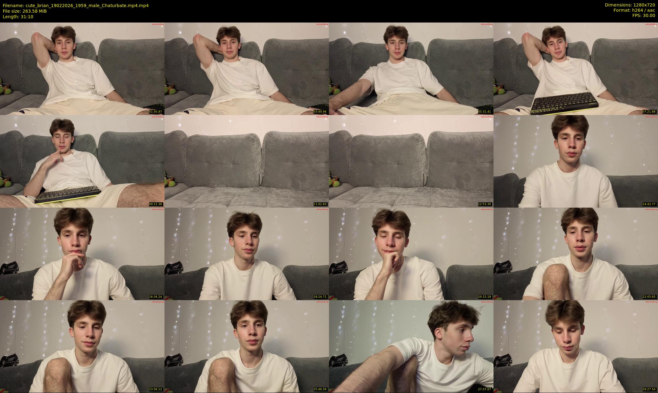 cute_brian — 32 minute Chaturbate male cam show recording, 720p, Feb 19, 2026
