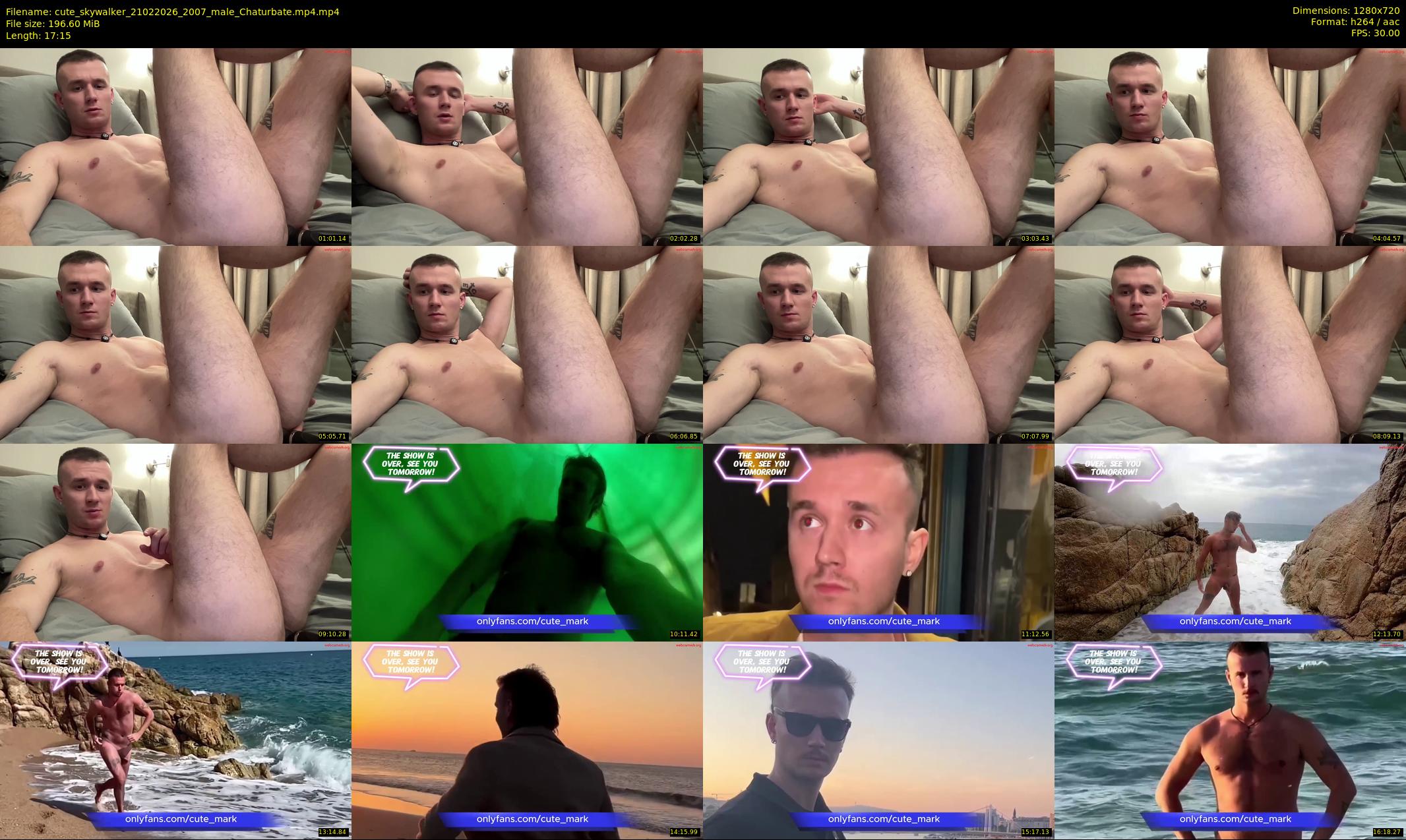 cute_skywalker — 18 minute Chaturbate male cam show recording, 720p, Feb 21, 2026