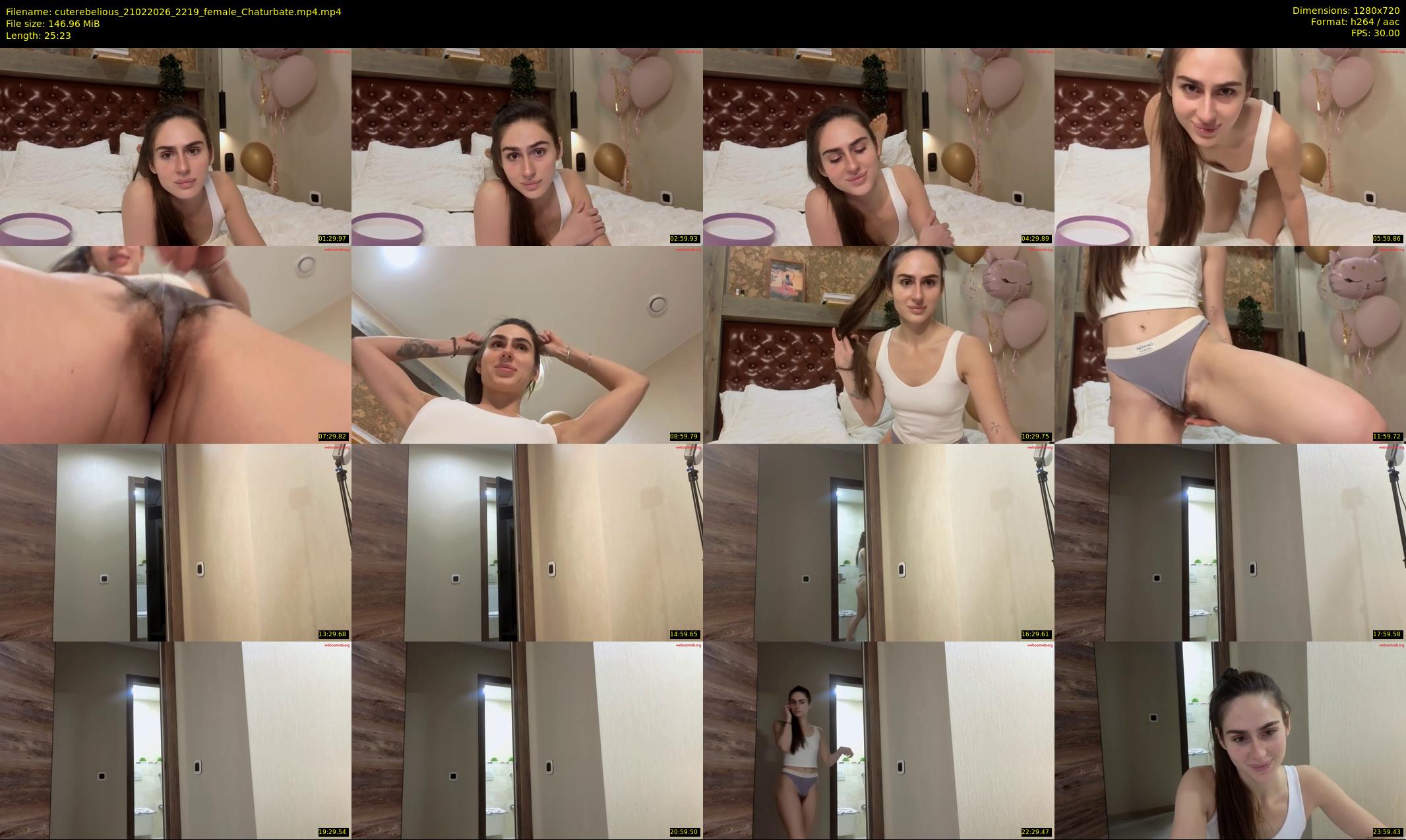 cuterebelious — 26 minute Chaturbate female cam show recording, 720p, Feb 21, 2026