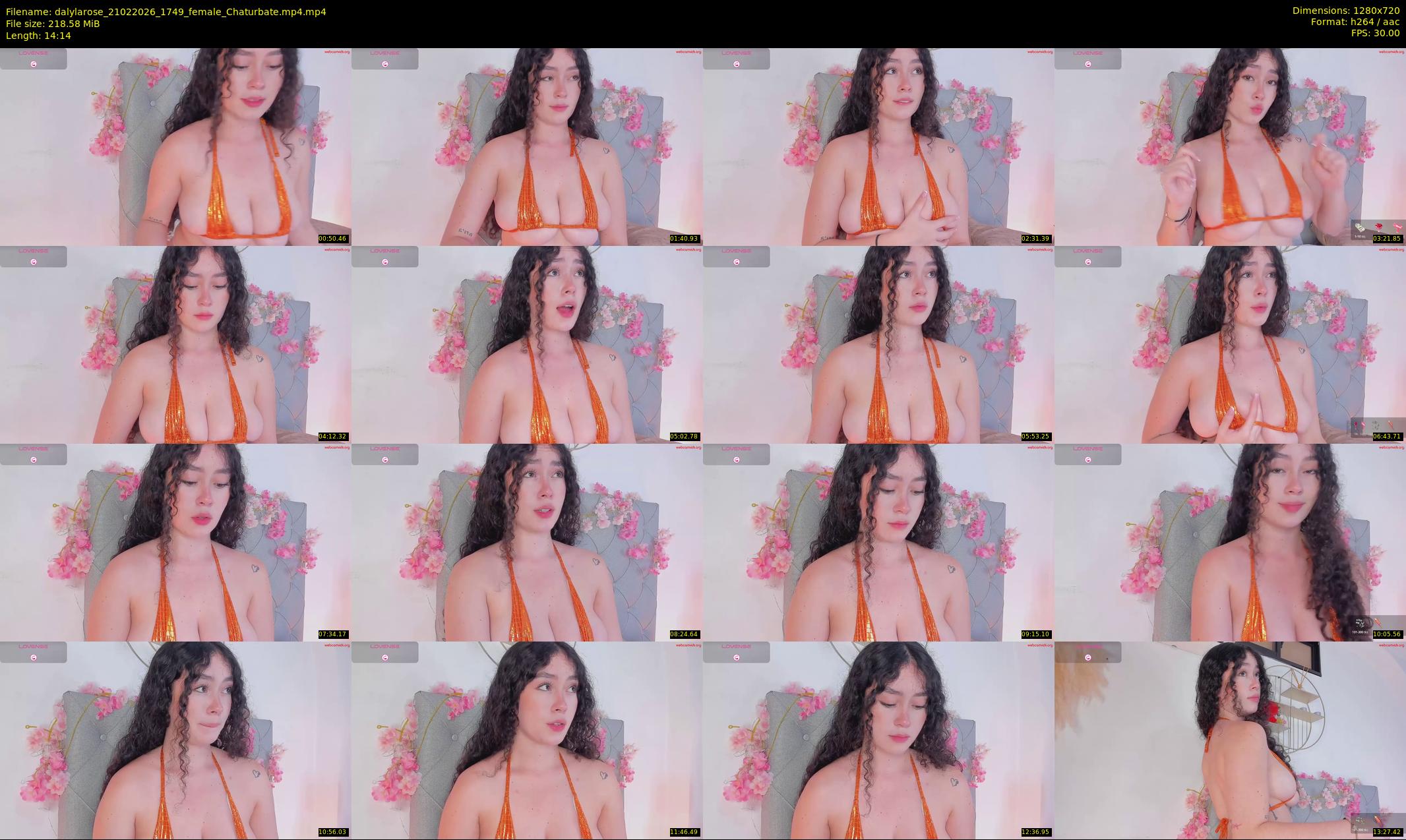 dalylarose — 15 minute Chaturbate female cam show recording, 720p, Feb 21, 2026