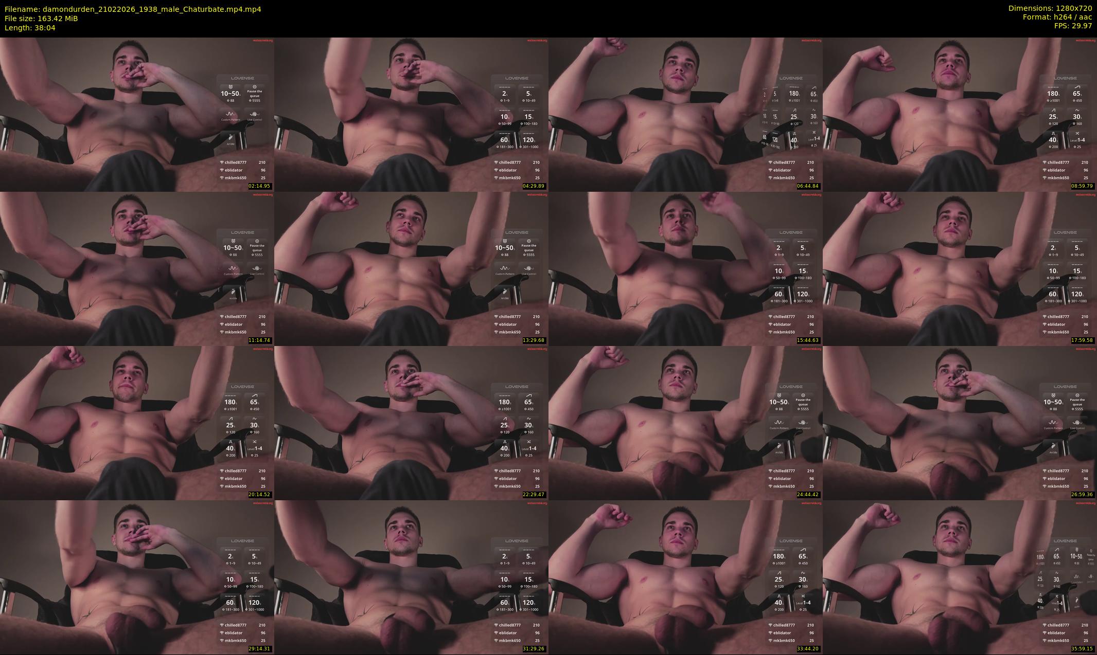 damondurden — 39 minute Chaturbate male cam show recording, 720p, Feb 21, 2026