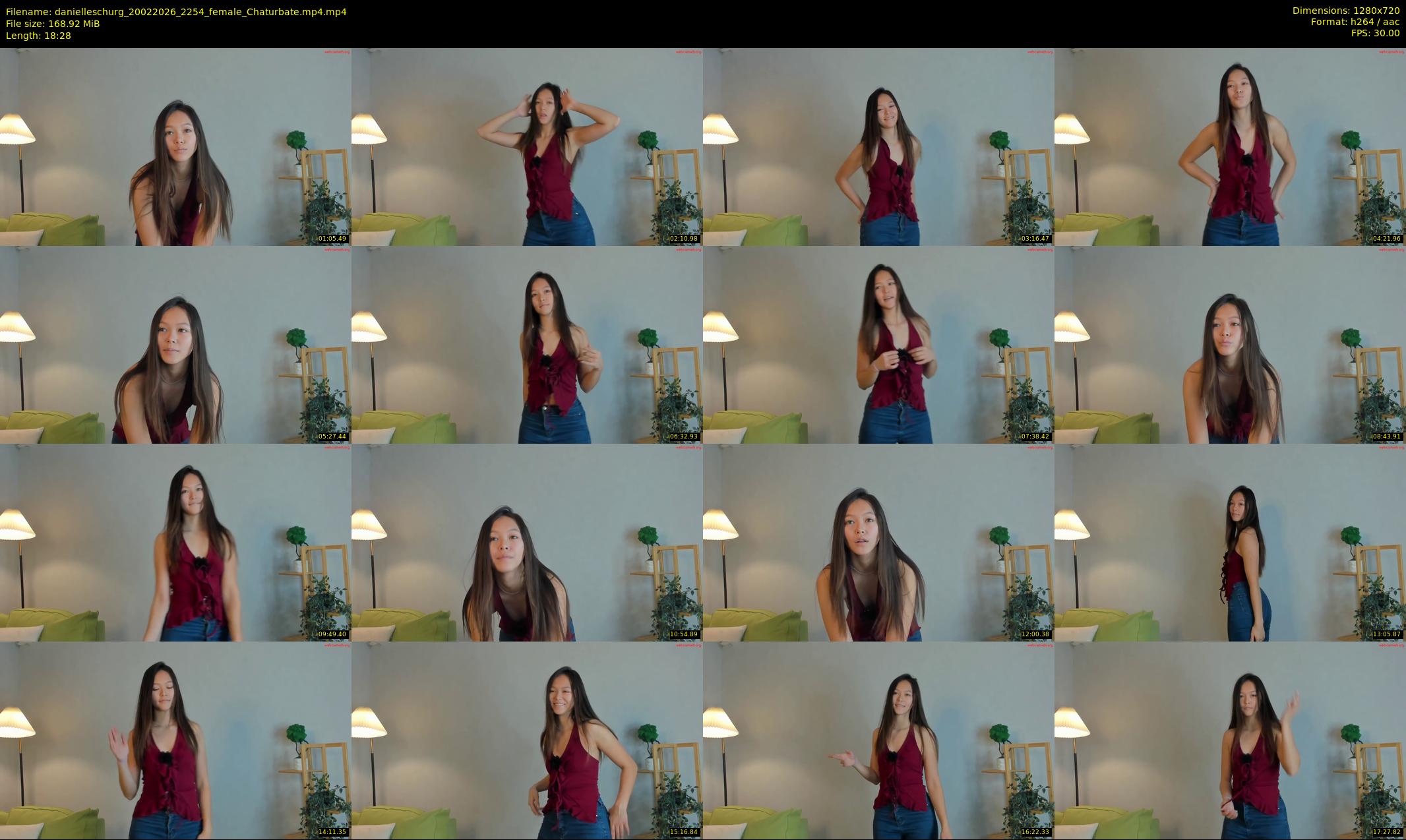danielleschurg — 19 minute Chaturbate female cam show recording, 720p, Feb 20, 2026