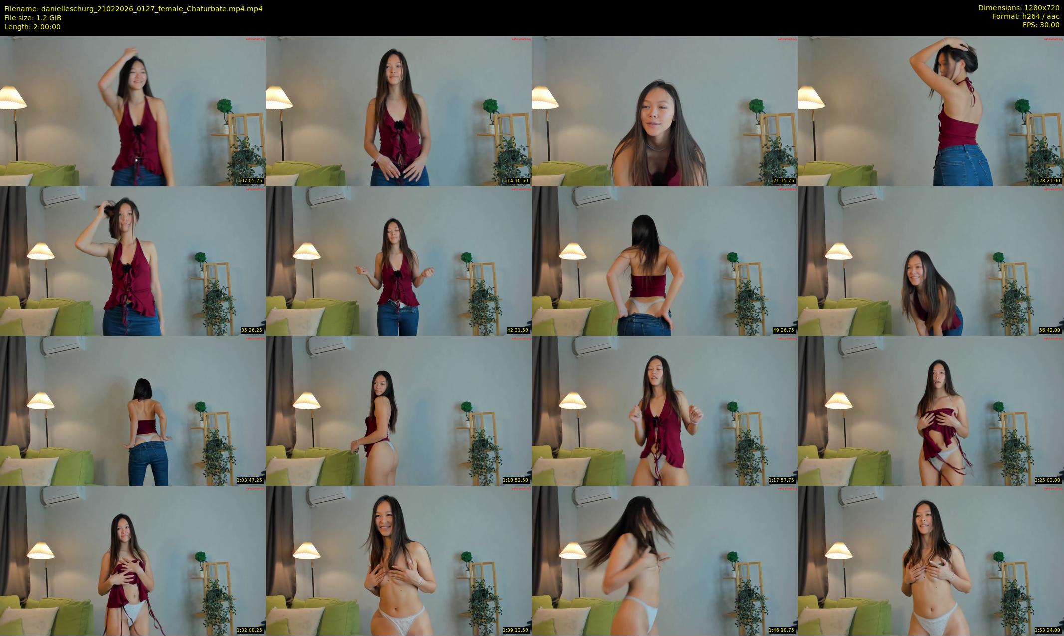 danielleschurg — 120 minute Chaturbate female cam show recording, 720p, Feb 21, 2026