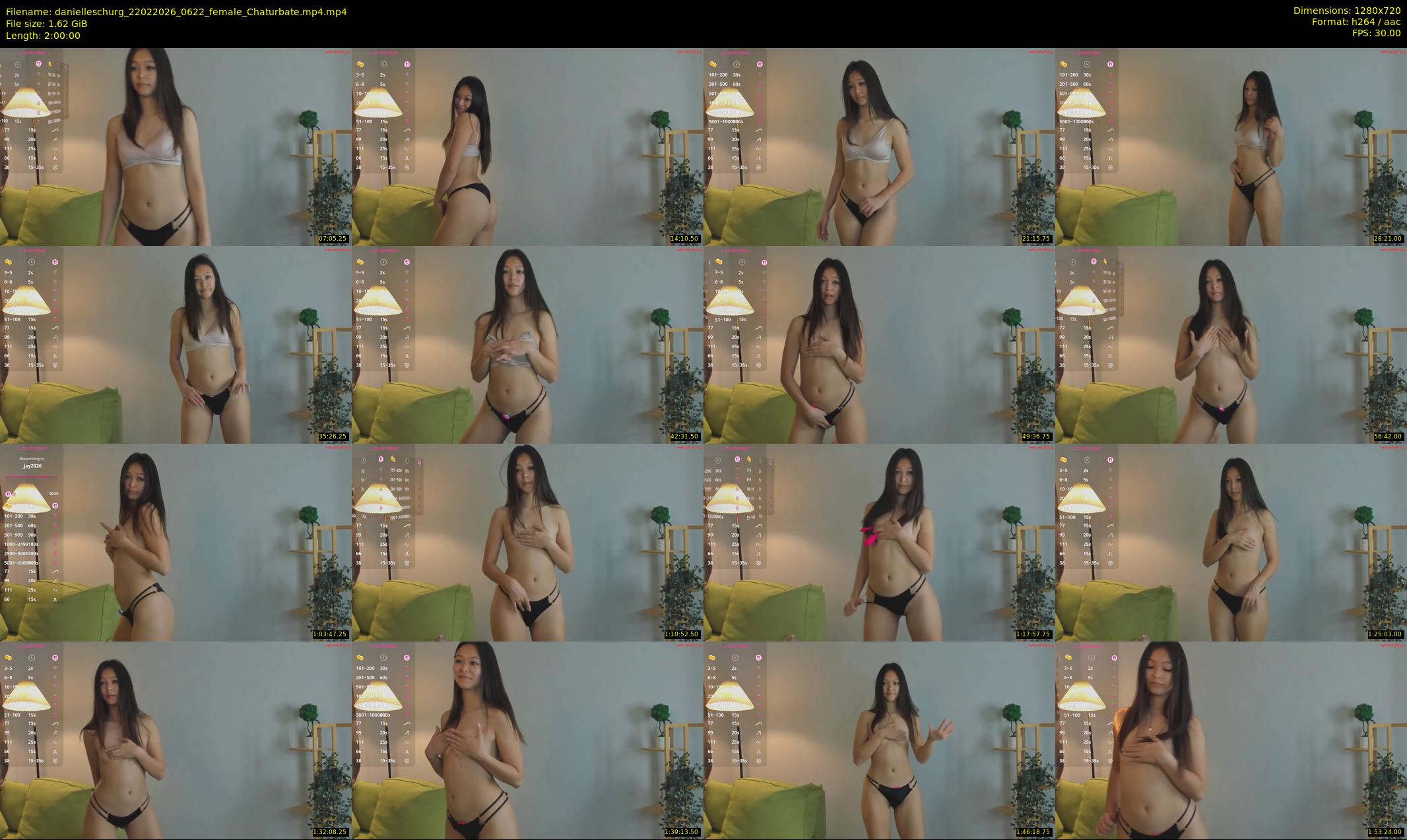 danielleschurg — 120 minute Chaturbate female cam show recording, 720p, Feb 22, 2026
