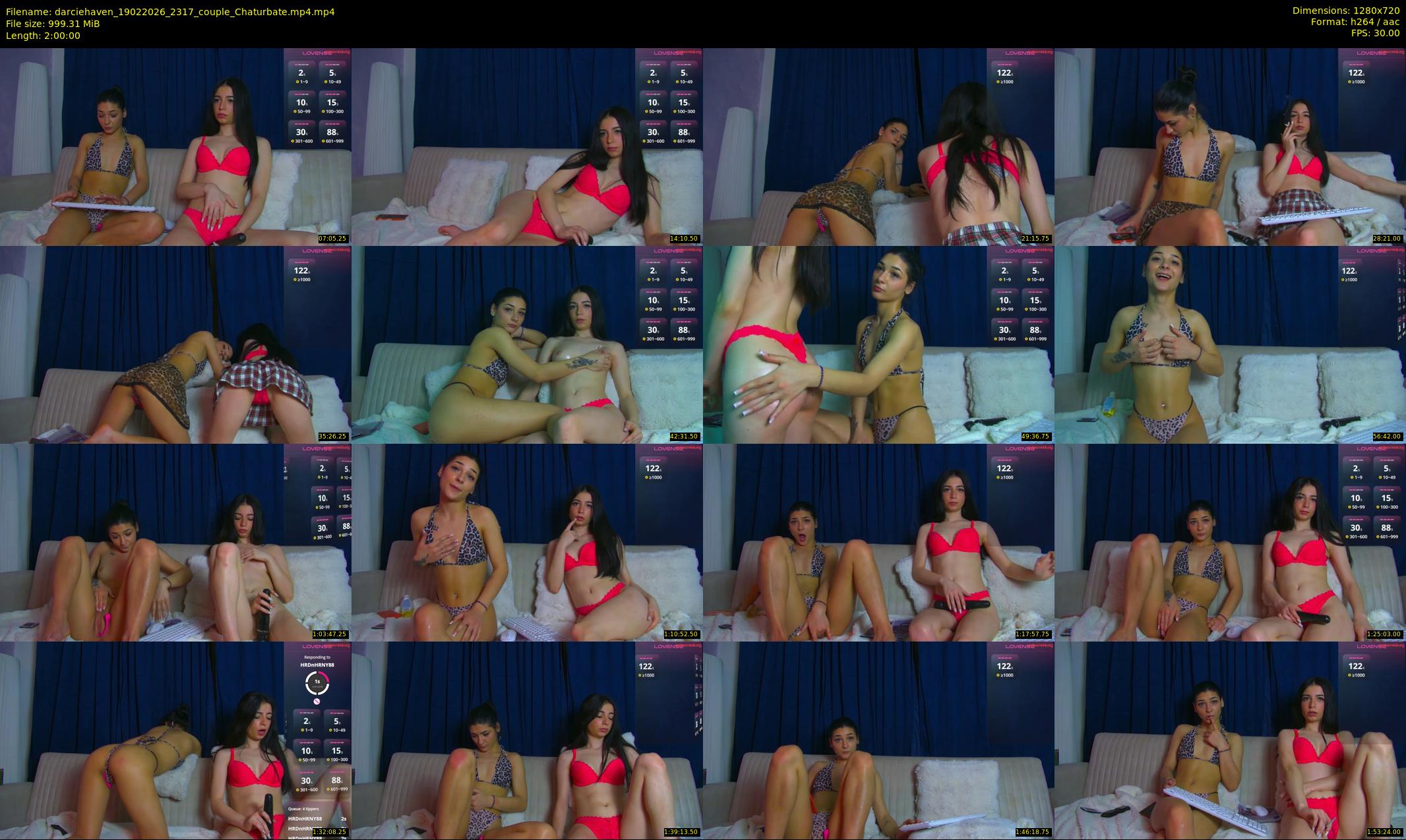 darciehaven — 120 minute Chaturbate female cam show recording, 720p, Feb 19, 2026