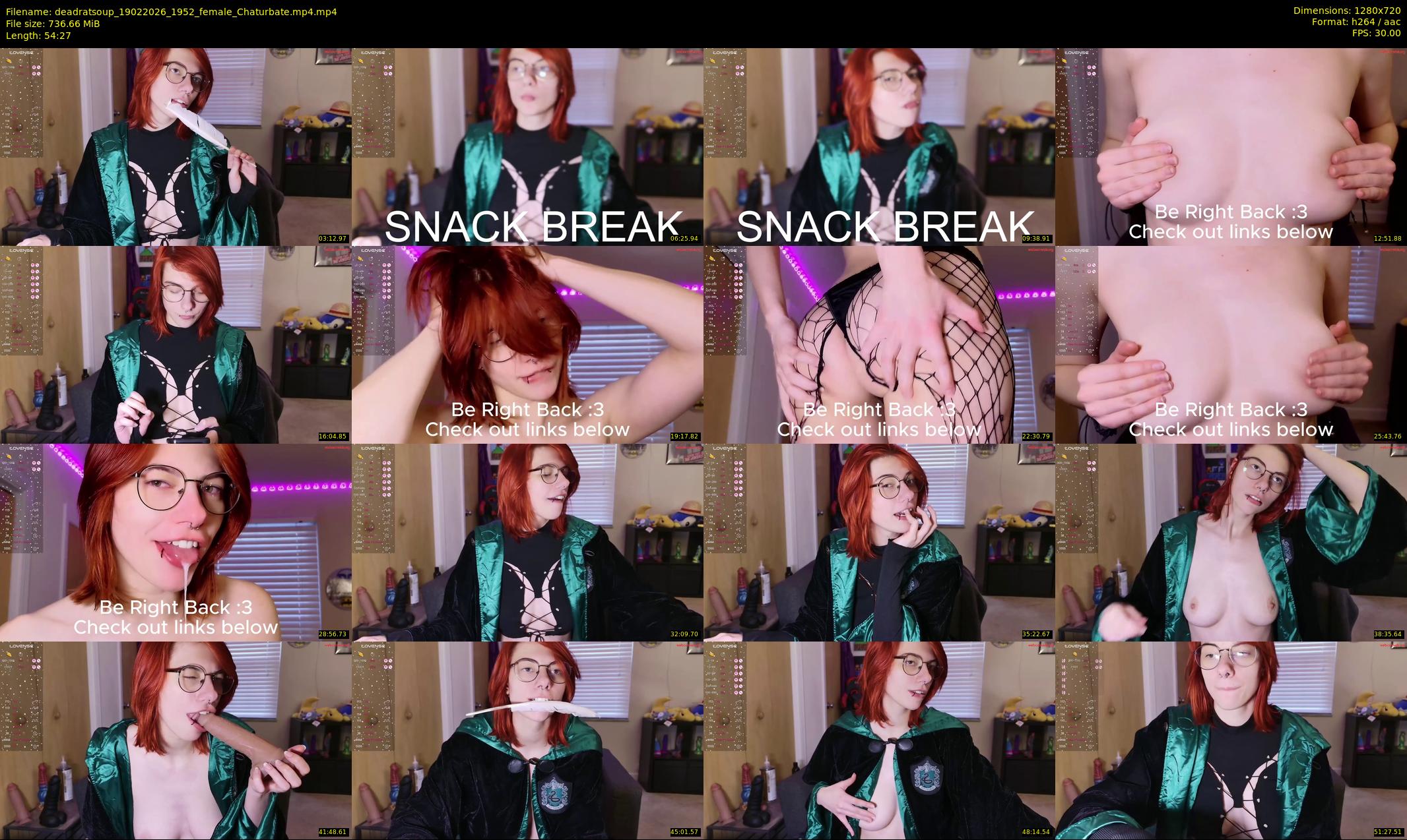 deadratsoup — 55 minute Chaturbate female cam show recording, 720p, Feb 19, 2026