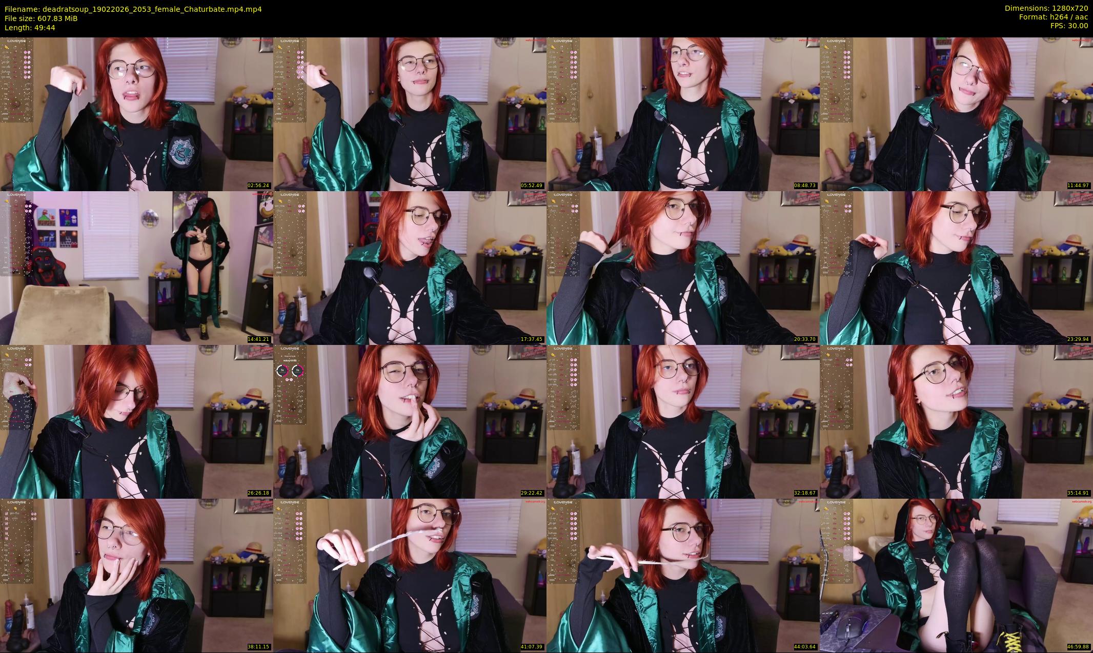 deadratsoup — 50 minute Chaturbate female cam show recording, 720p, Feb 19, 2026