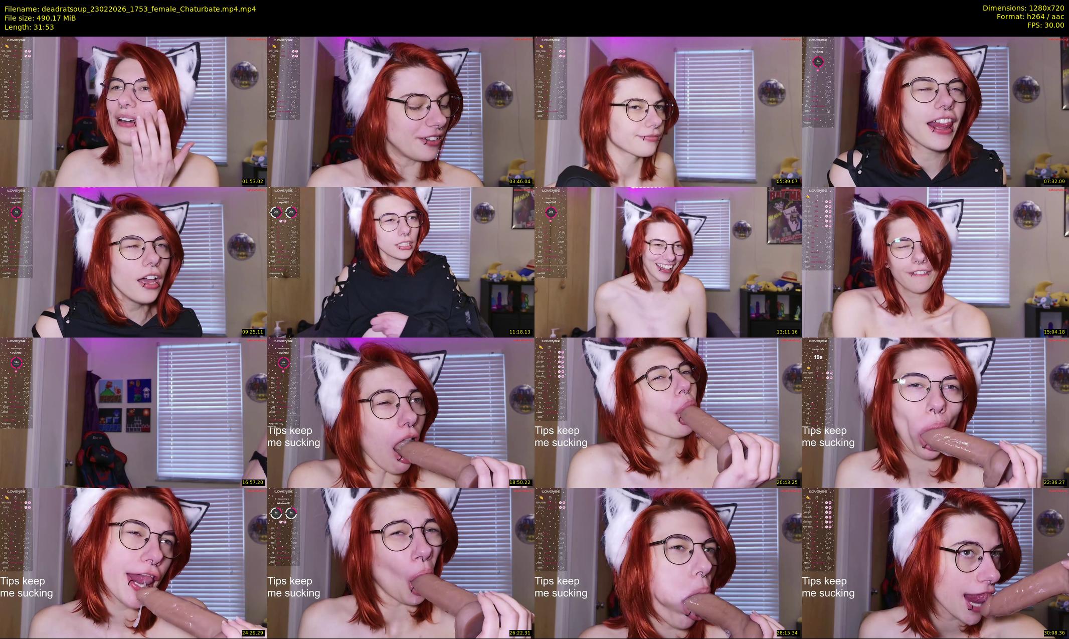deadratsoup — 32 minute Chaturbate female cam show recording, 720p, Feb 23, 2026