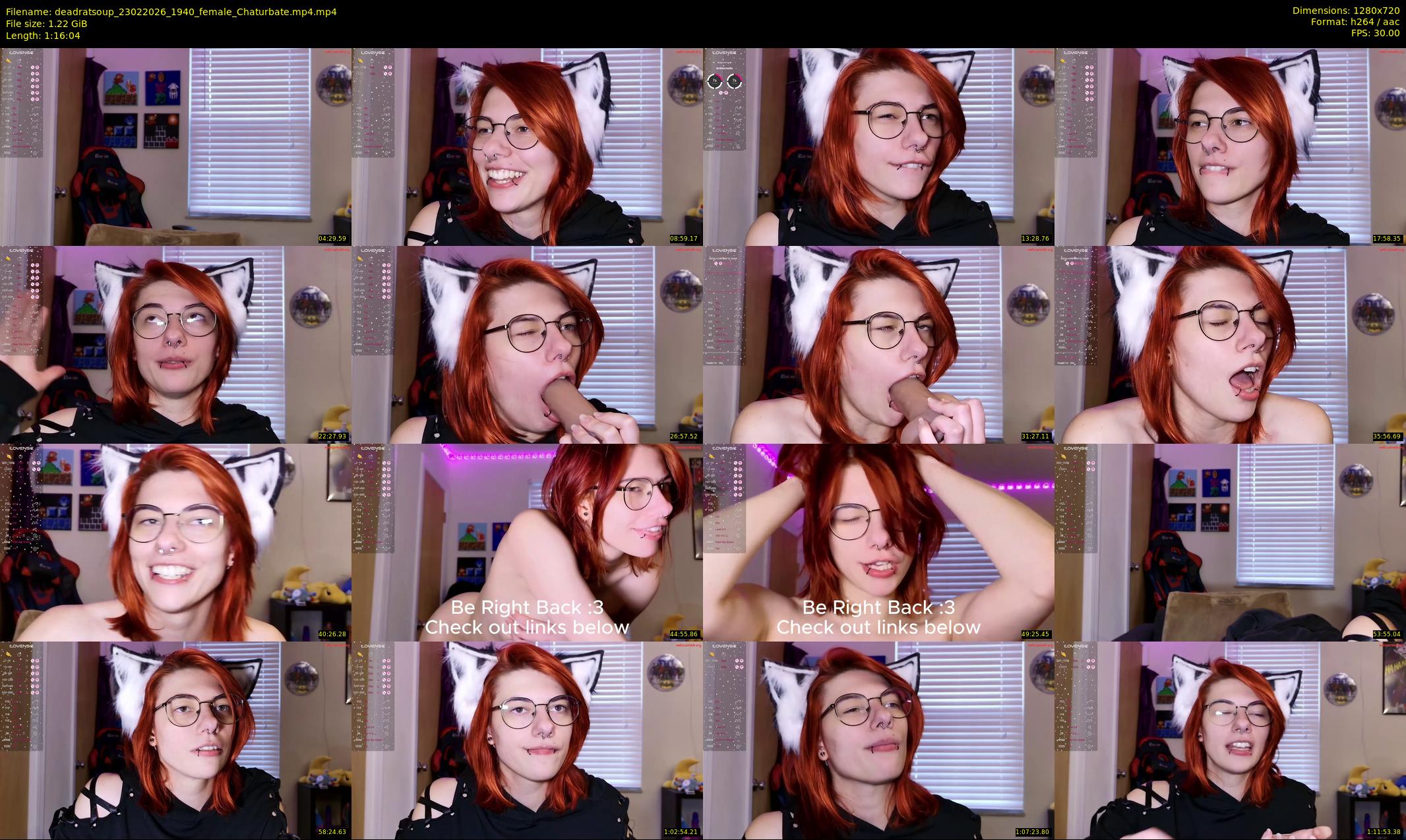 deadratsoup — 77 minute Chaturbate female cam show recording, 720p, Feb 23, 2026