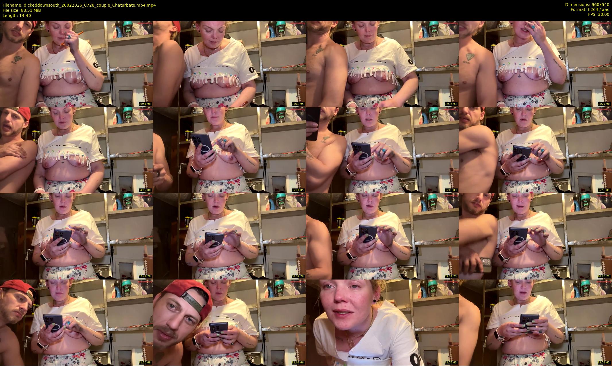 dickeddownsouth — 15 minute Chaturbate couple cam show recording, 480p, Feb 20, 2026