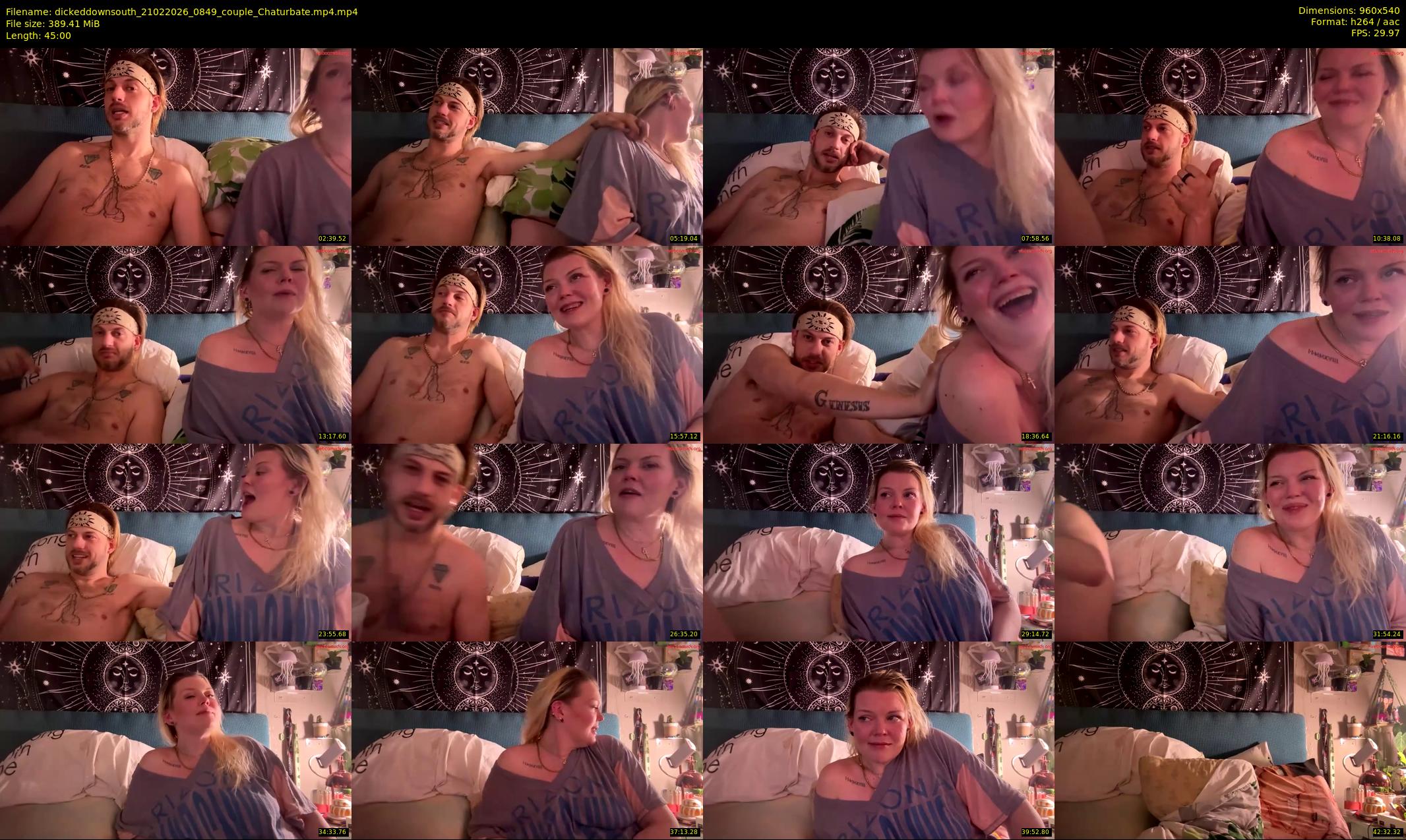 dickeddownsouth — 45 minute Chaturbate couple cam show recording, 480p, Feb 21, 2026